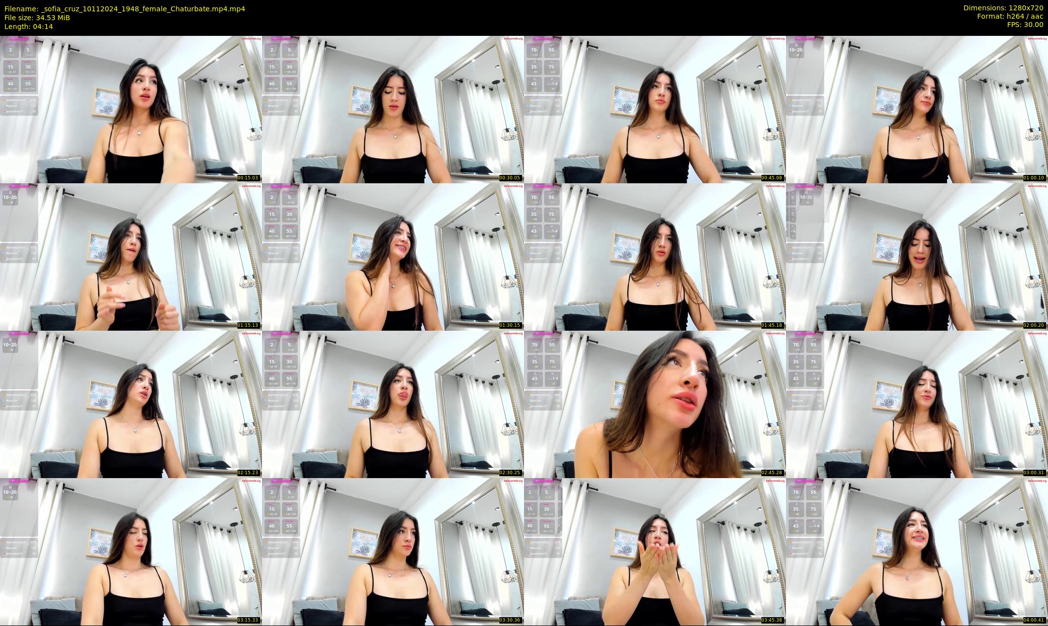 _sofia_cruz — 5 minute Chaturbate female cam show recording, 720p, Nov 10, 2024