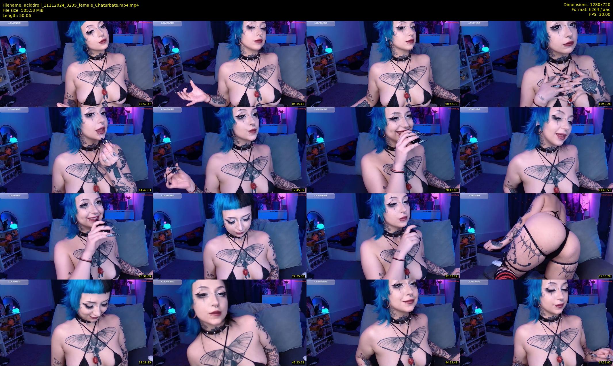 aciddroll — 51 minute Chaturbate female cam show recording, 720p, Nov 11, 2024