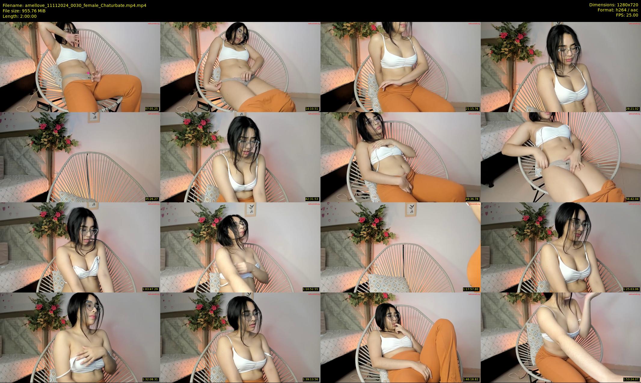 amellove — 120 minute Chaturbate female cam show recording, 720p, Nov 11, 2024