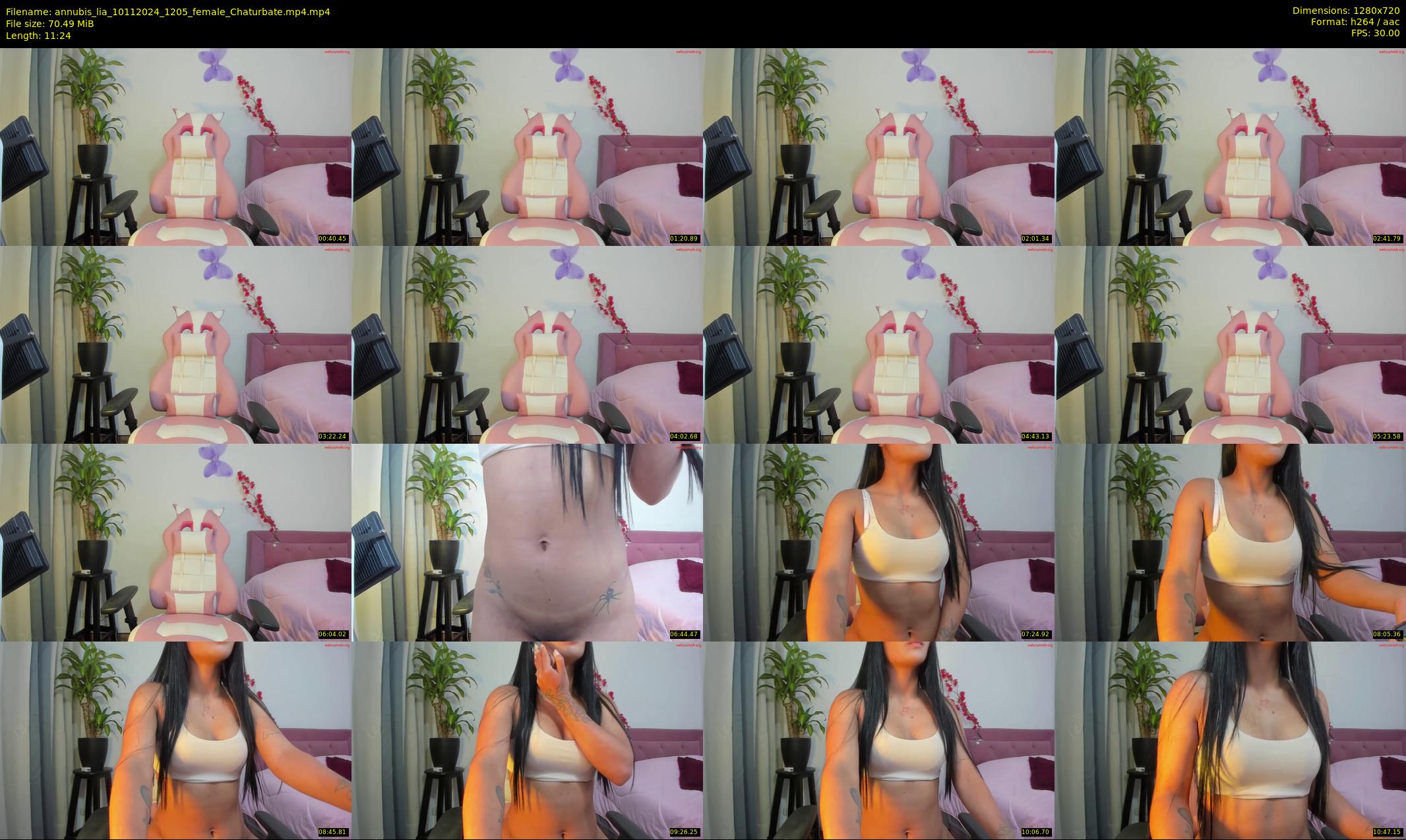 annubis_lia — 12 minute Chaturbate female cam show recording, 720p, Nov 10, 2024