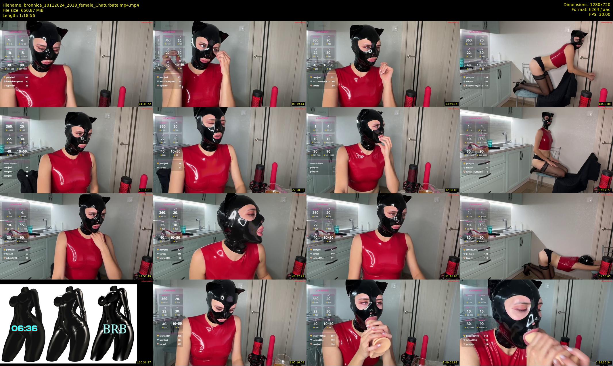 bronnica — 79 minute Chaturbate female cam show recording, 720p, Nov 10, 2024