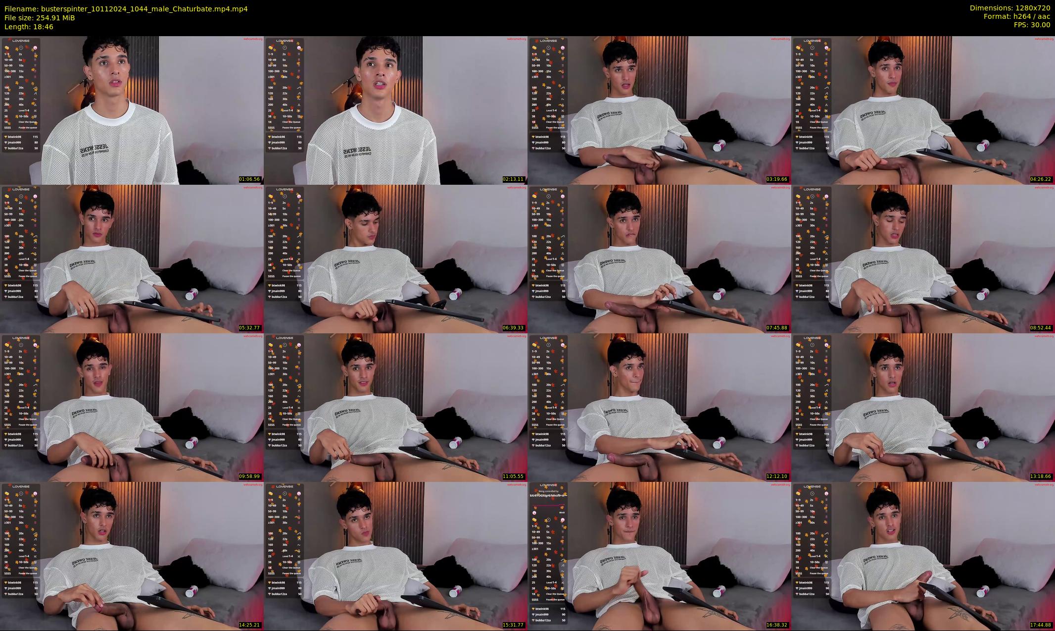 busterspinter — 19 minute Chaturbate male cam show recording, 720p, Nov 10, 2024