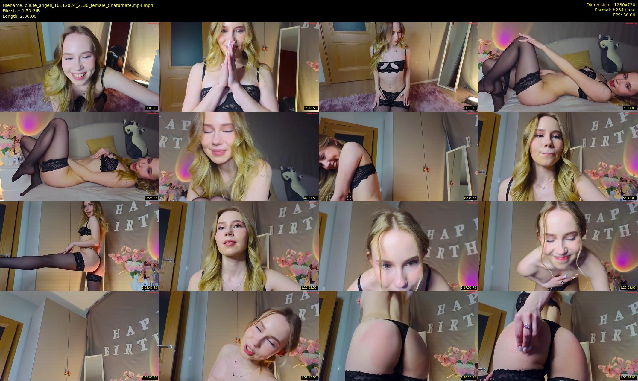 cuute_angell — 120 minute Chaturbate female cam show recording, 720p, Nov 10, 2024