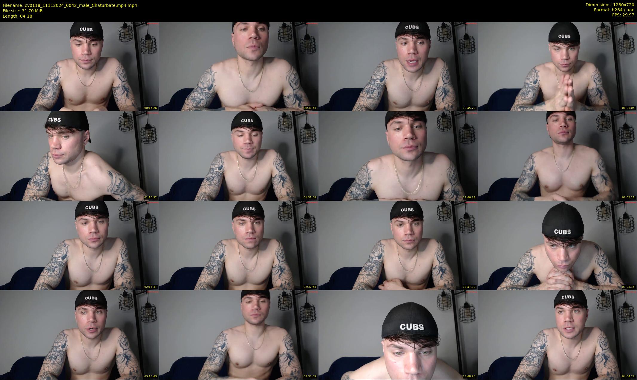 cv0118 — 5 minute Chaturbate male cam show recording, 720p, Nov 11, 2024
