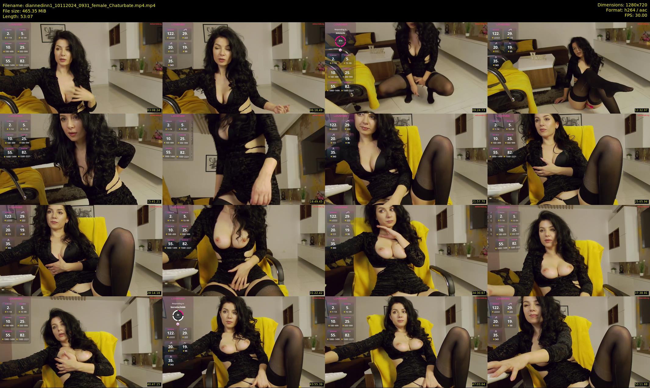 diannedinn1 — 54 minute Chaturbate female cam show recording, 720p, Nov 10, 2024