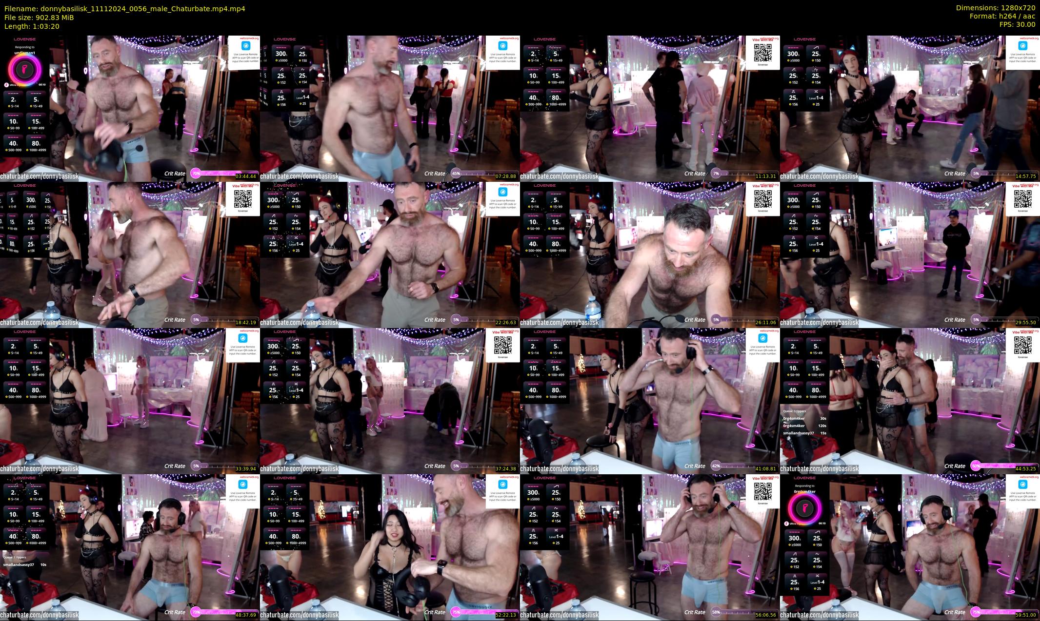 donnybasilisk — 64 minute Chaturbate male cam show recording, 720p, Nov 11, 2024