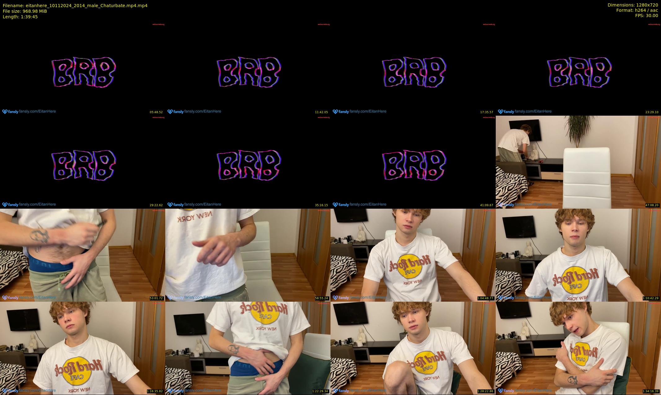 eitanhere — 100 minute Chaturbate male cam show recording, 720p, Nov 10, 2024