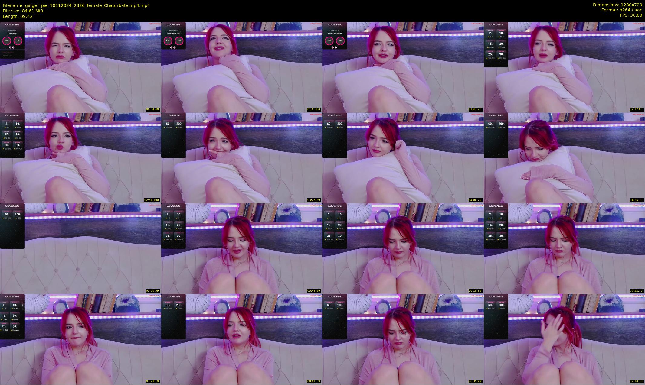 ginger_pie — 10 minute Chaturbate female cam show recording, 720p, Nov 10, 2024
