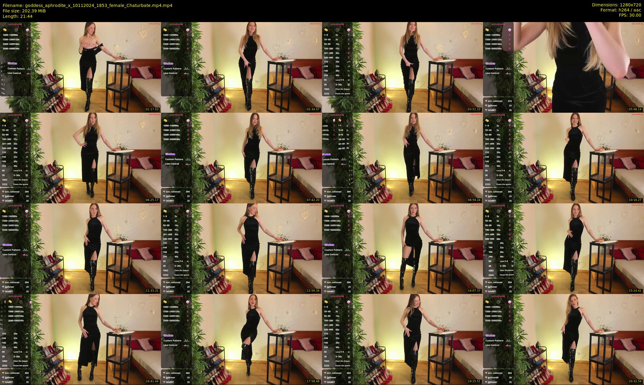 goddess_aphrodite_x — 22 minute Chaturbate female cam show recording, 720p, Nov 10, 2024