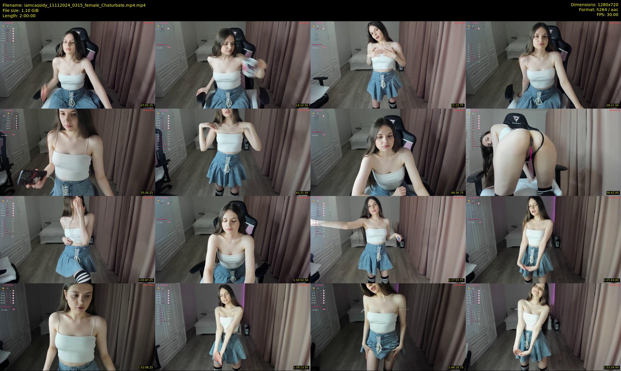 iamcassidy — 120 minute Chaturbate female cam show recording, 720p, Nov 11, 2024