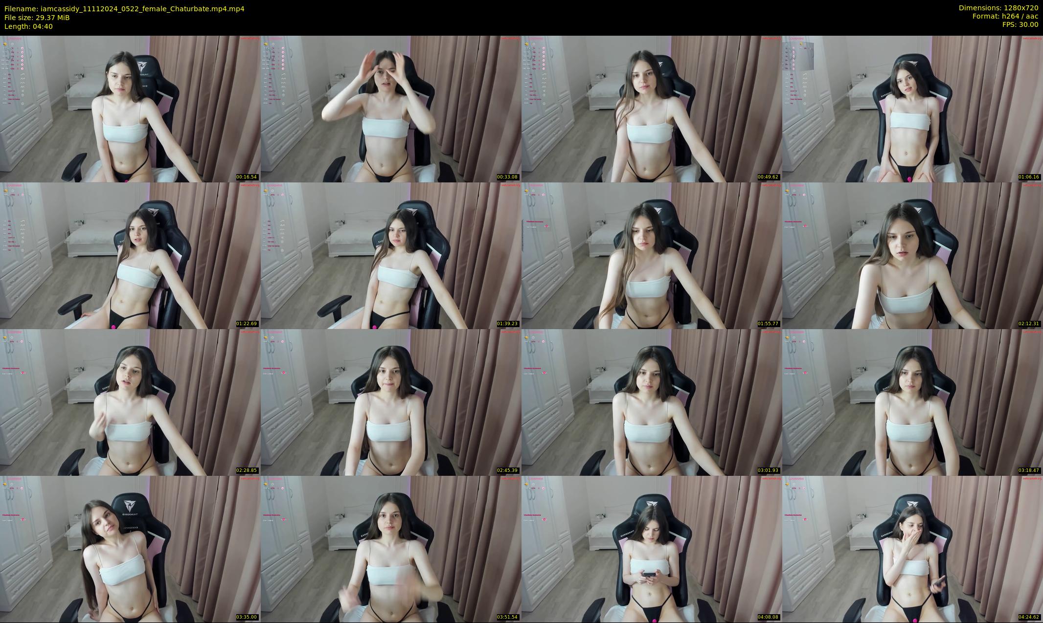 iamcassidy — 5 minute Chaturbate female cam show recording, 720p, Nov 11, 2024