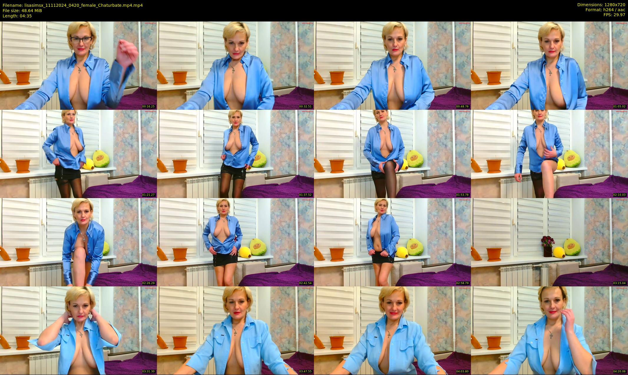 lisasimsx — 5 minute Chaturbate female cam show recording, 720p, Nov 11, 2024
