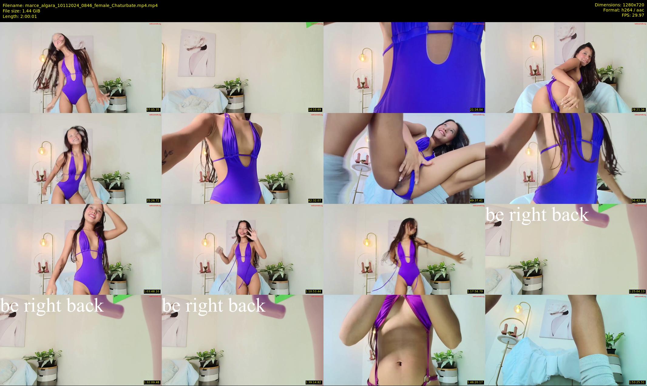 marce_algara — 121 minute Chaturbate female cam show recording, 720p, Nov 10, 2024