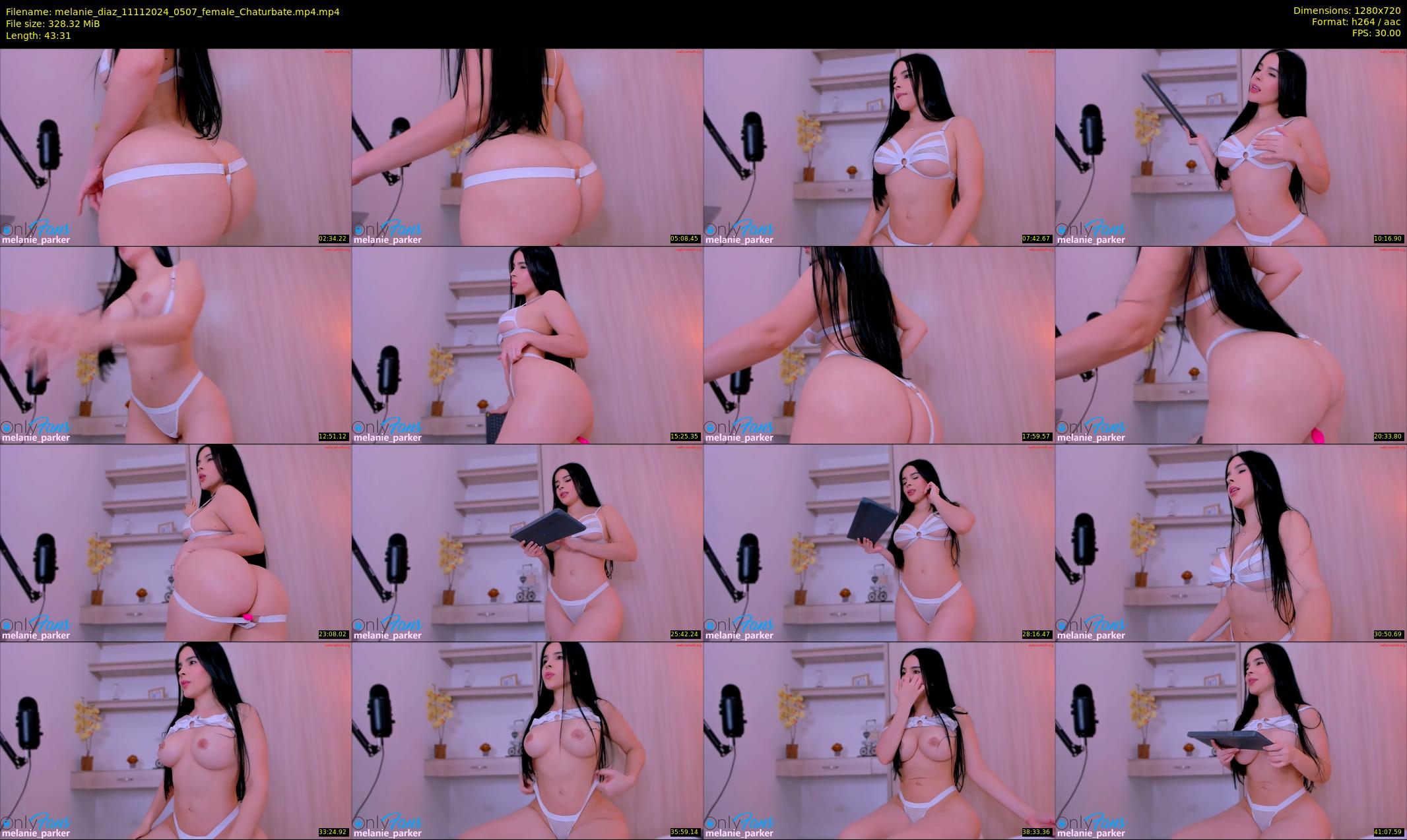 melanie_diaz — 44 minute Chaturbate female cam show recording, 720p, Nov 11, 2024