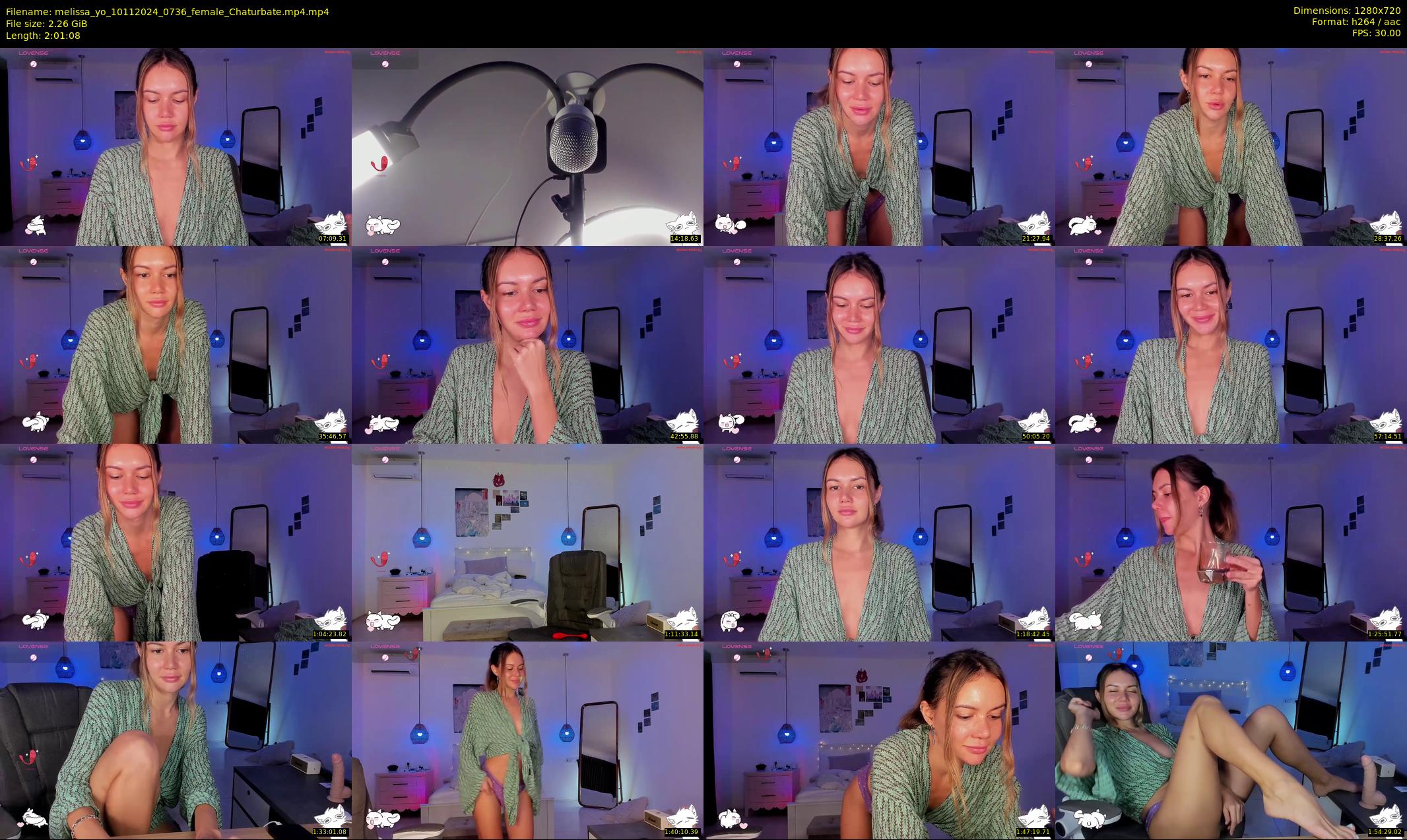 melissa_yo — 122 minute Chaturbate female cam show recording, 720p, Nov 10, 2024