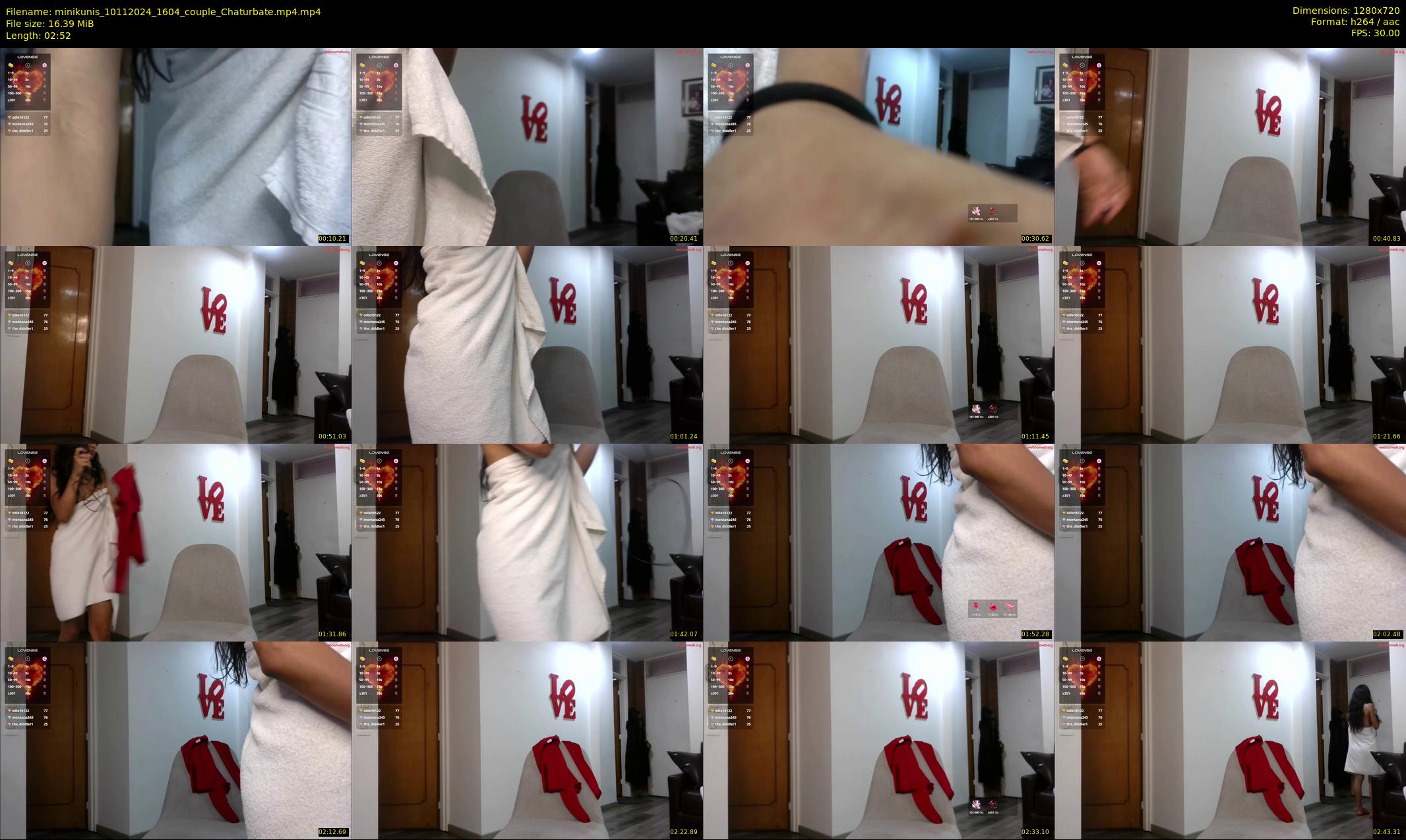 minikunis — 3 minute Chaturbate couple cam show recording, 720p, Nov 10, 2024