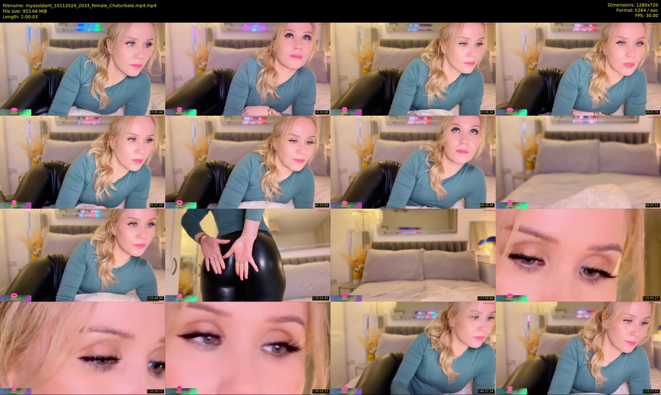 myassistant — 121 minute Chaturbate female cam show recording, 720p, Nov 10, 2024