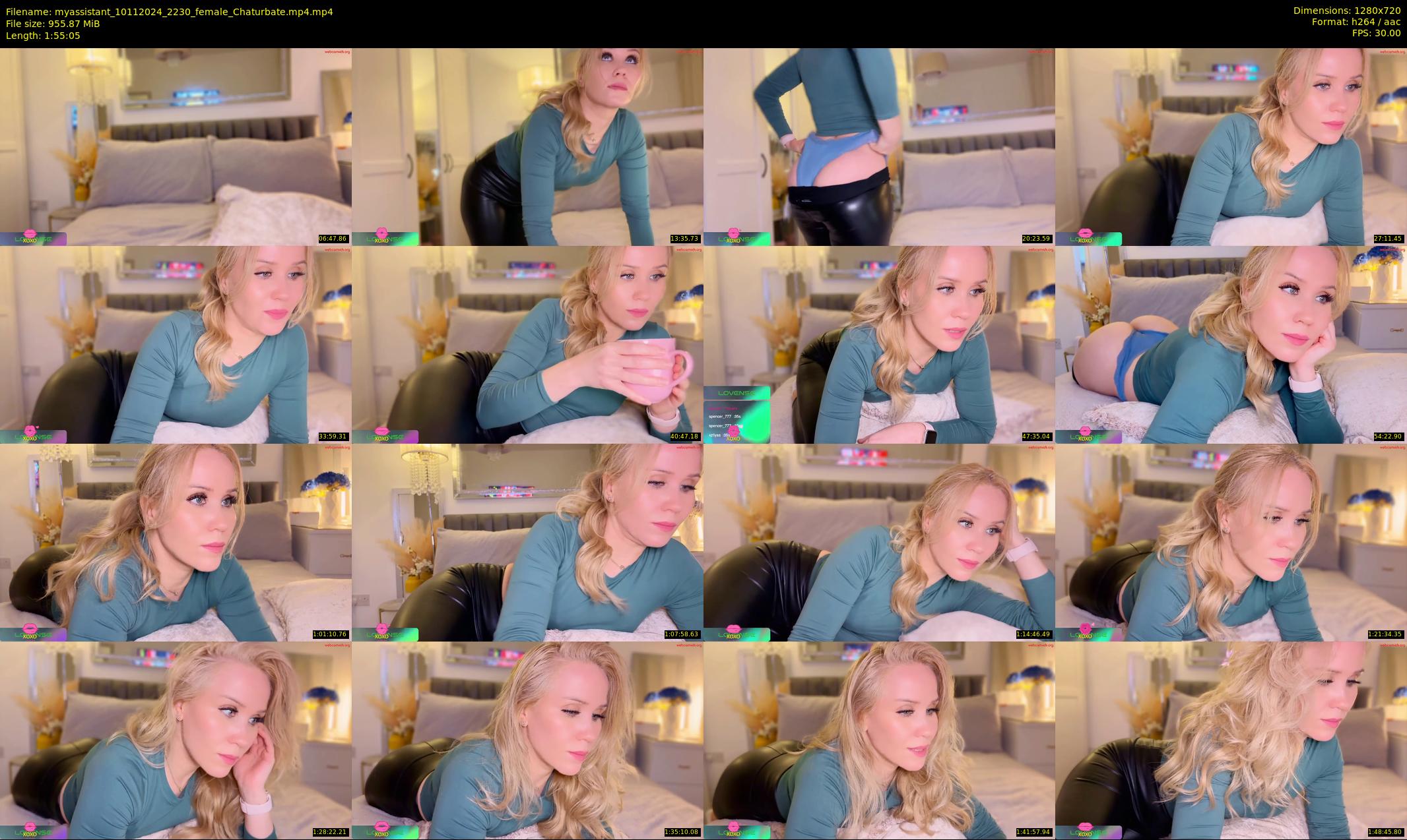 myassistant — 116 minute Chaturbate female cam show recording, 720p, Nov 10, 2024