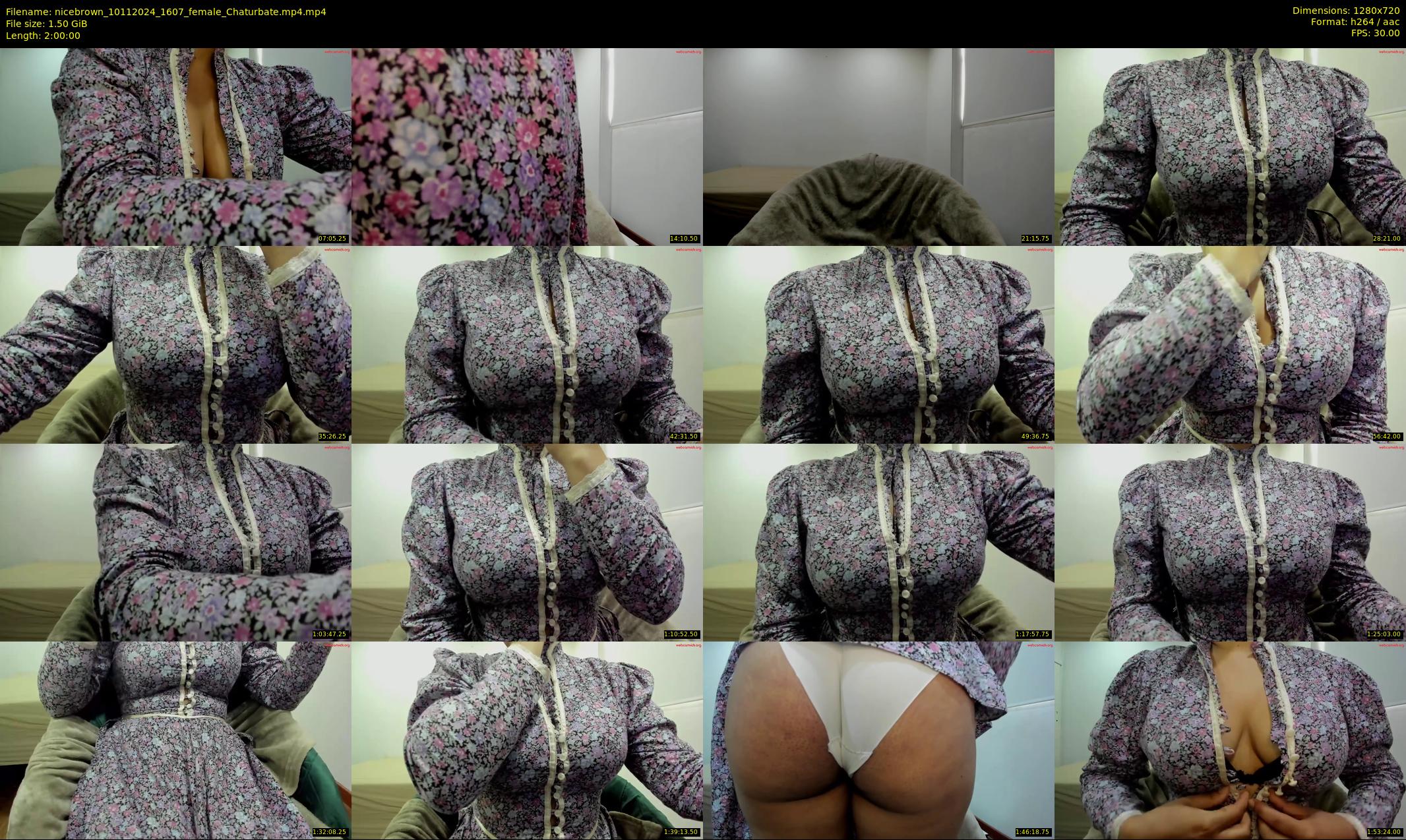 nicebrown — 120 minute Chaturbate female cam show recording, 720p, Nov 10, 2024