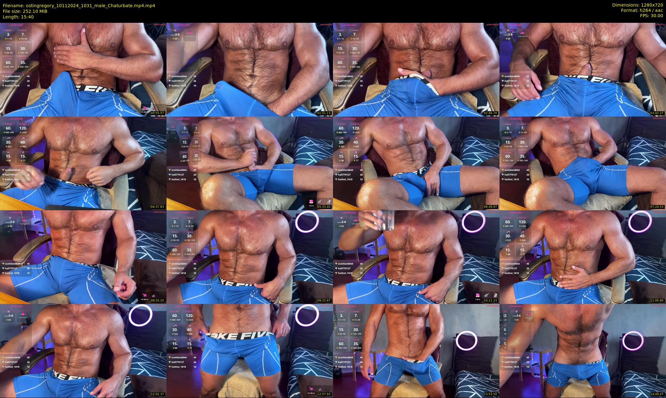 ostingregory — 16 minute Chaturbate male cam show recording, 720p, Nov 10, 2024