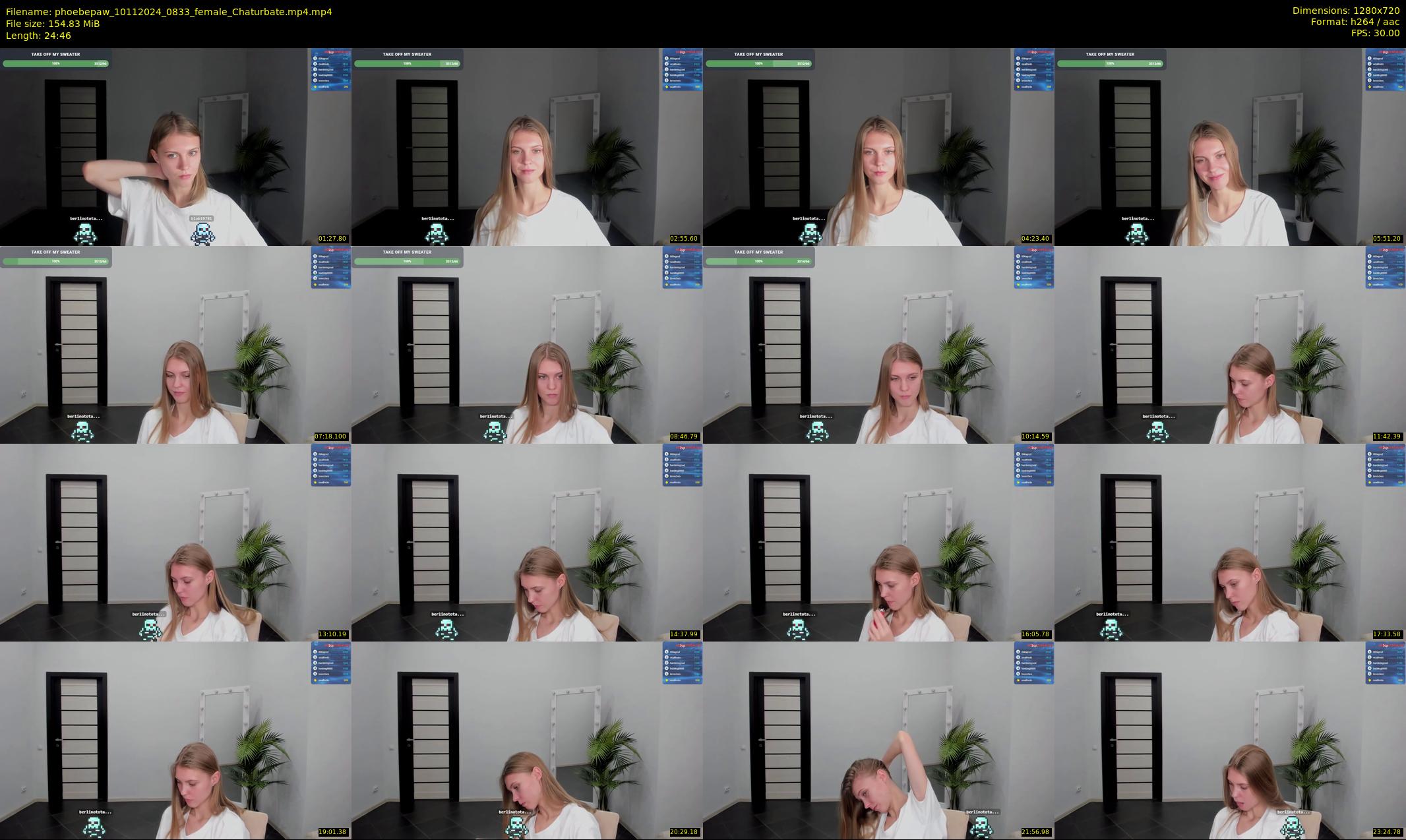 phoebepaw — 25 minute Chaturbate female cam show recording, 720p, Nov 10, 2024