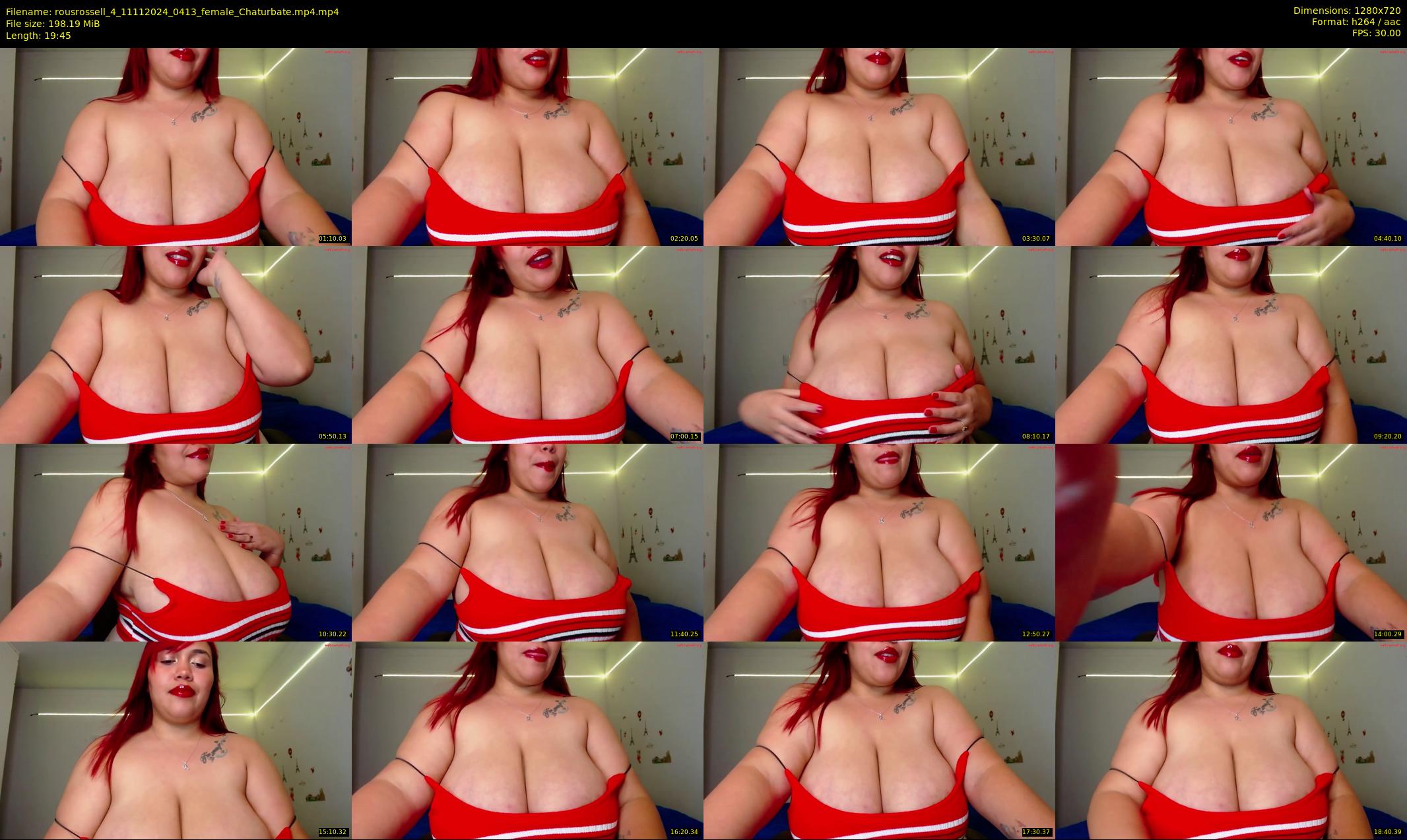 rousrossell_4 — 20 minute Chaturbate female cam show recording, 720p, Nov 11, 2024