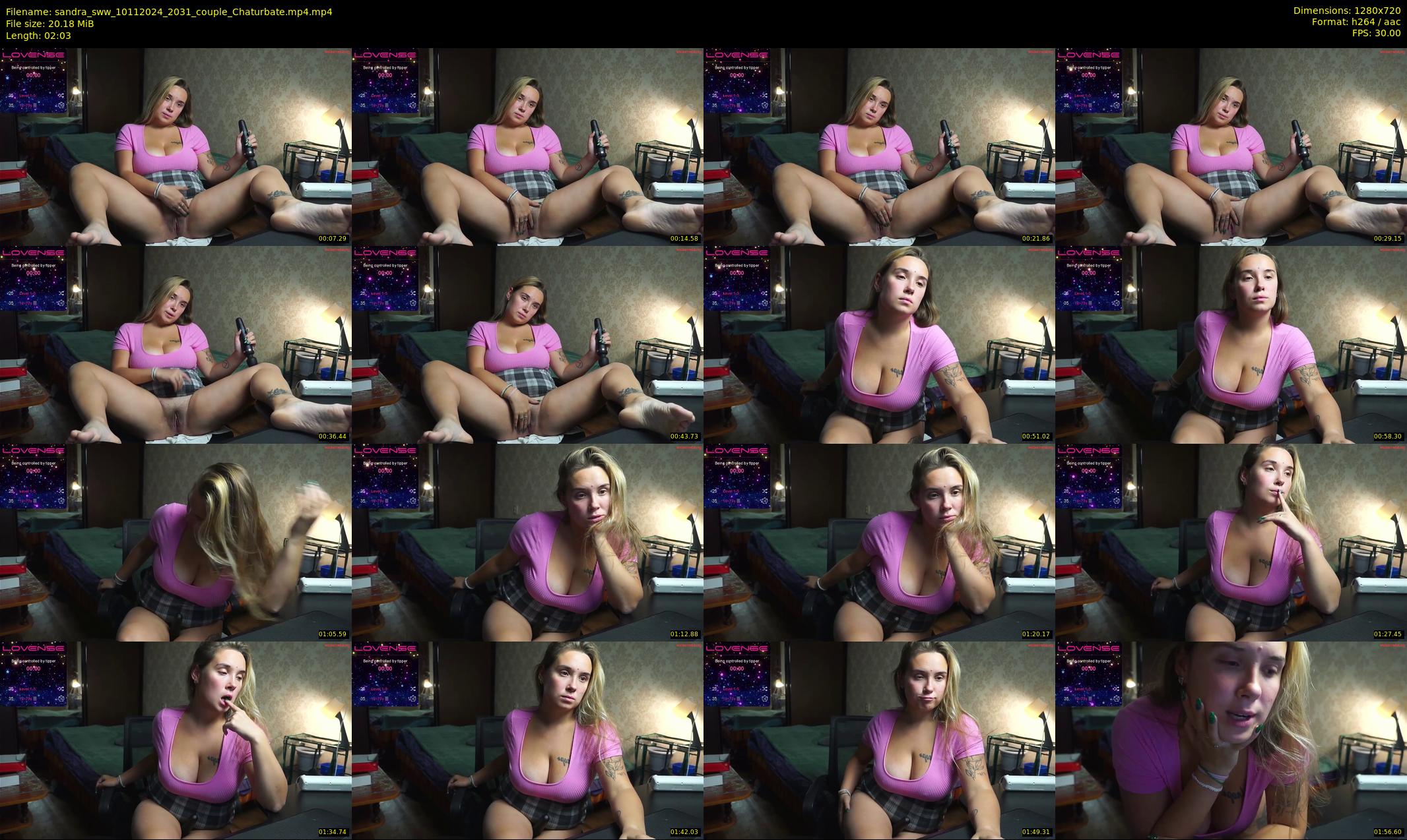 sandra_sww — 3 minute Chaturbate couple cam show recording, 720p, Nov 10, 2024