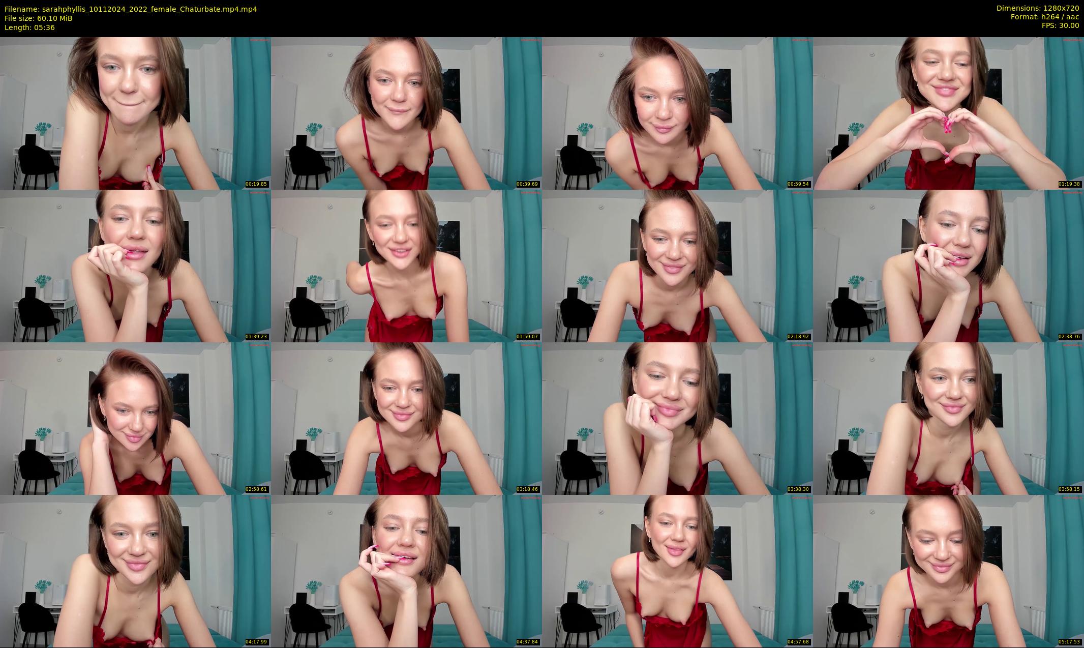 sarahphyllis — 6 minute Chaturbate female cam show recording, 720p, Nov 10, 2024