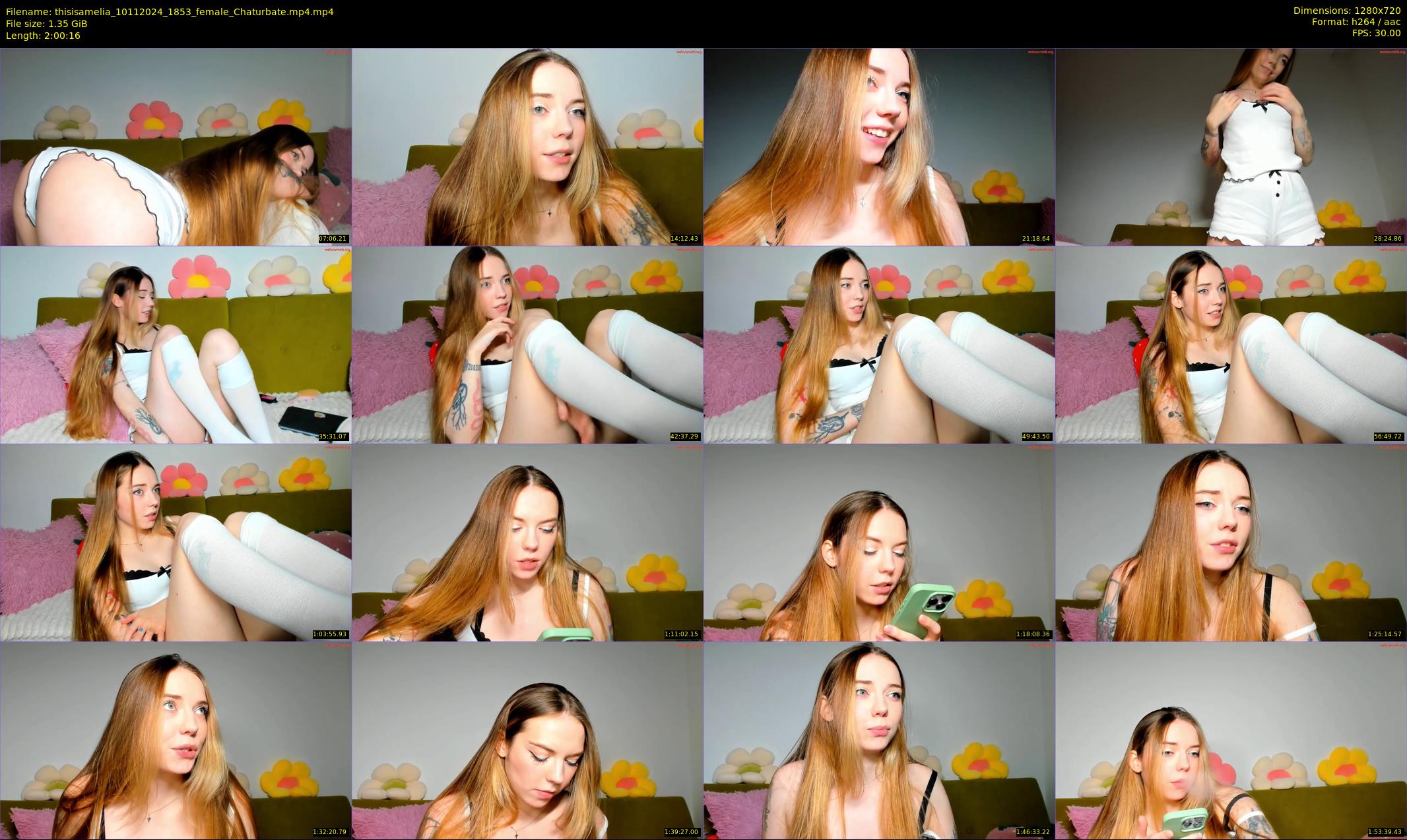 thisisamelia — 121 minute Chaturbate female cam show recording, 720p, Nov 10, 2024