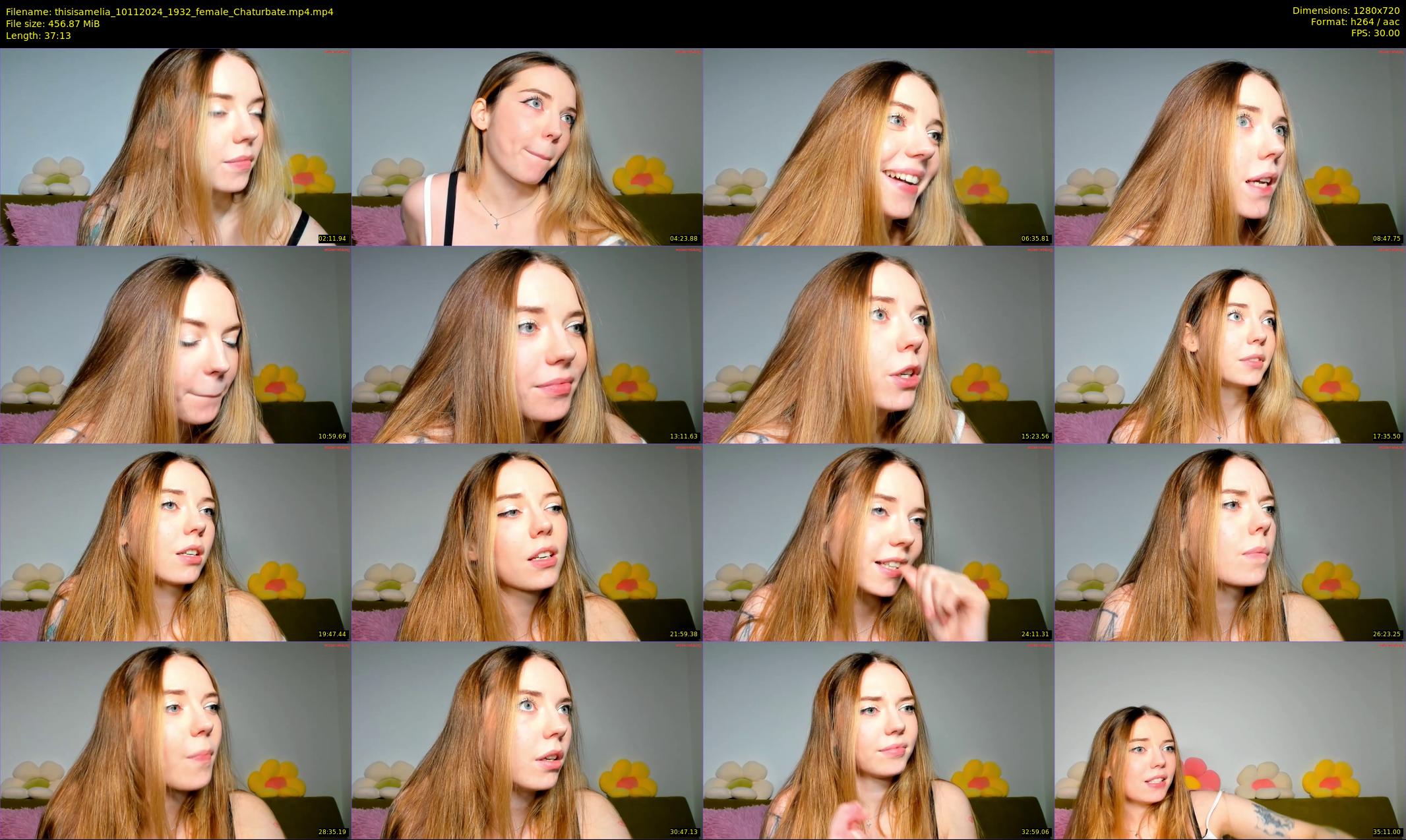 thisisamelia — 38 minute Chaturbate female cam show recording, 720p, Nov 10, 2024