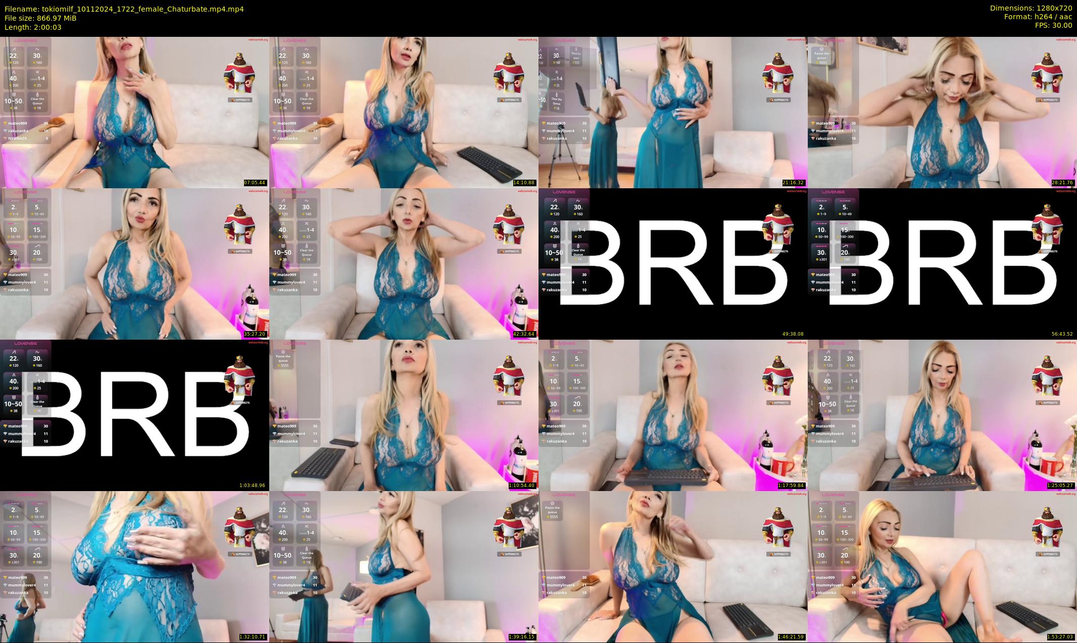 tokiomilf — 121 minute Chaturbate female cam show recording, 720p, Nov 10, 2024