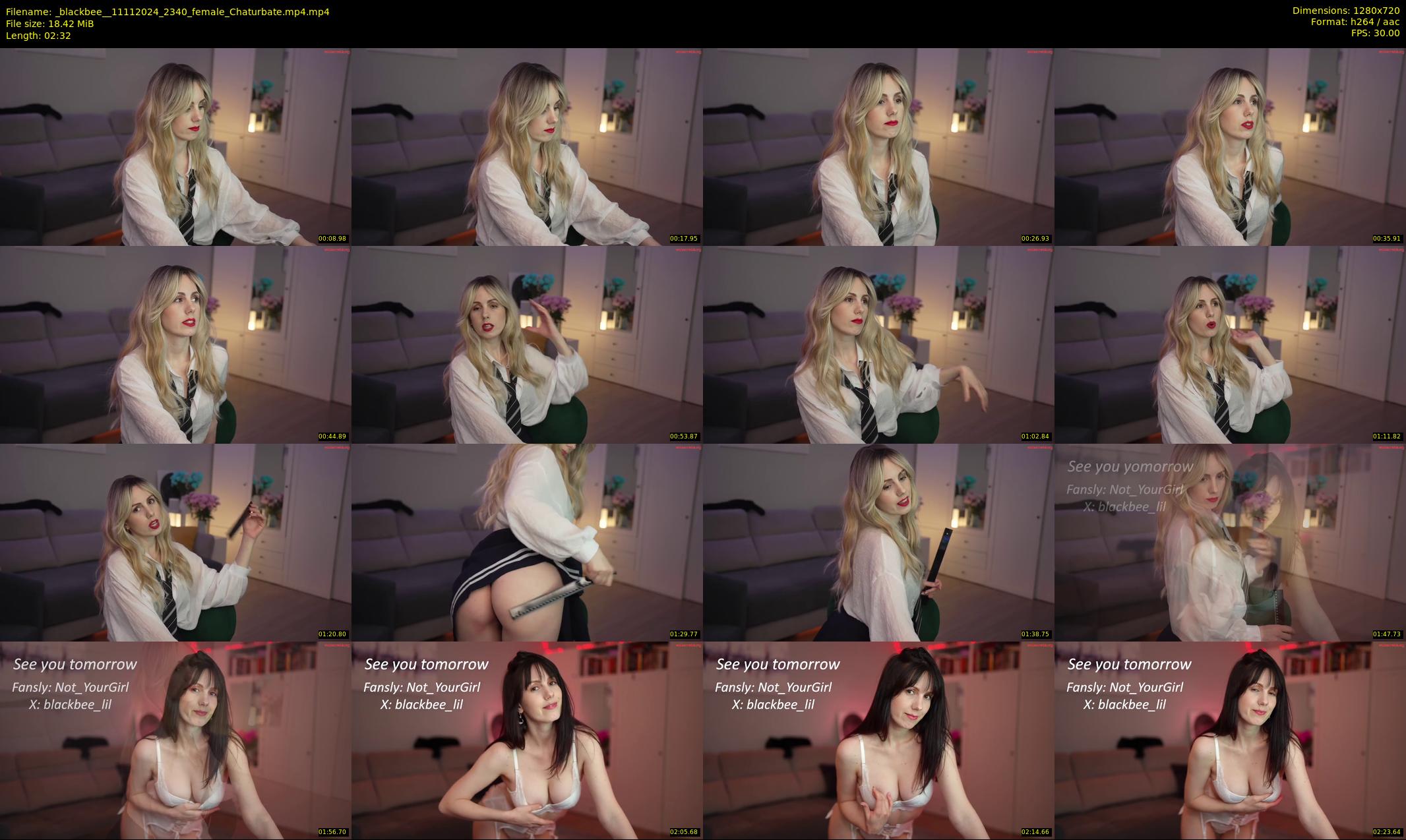 _blackbee_ — 3 minute Chaturbate female cam show recording, 720p, Nov 11, 2024