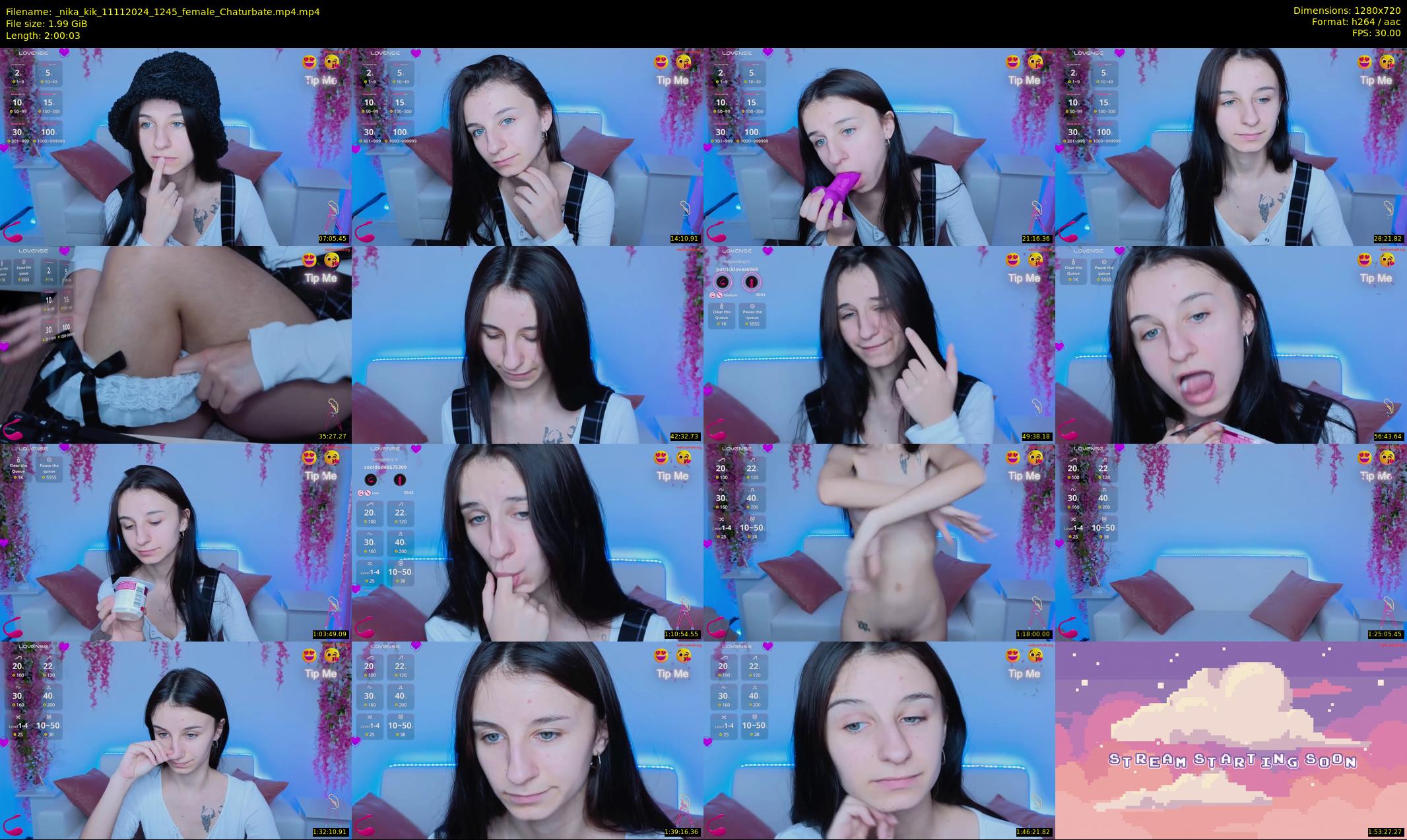 _nika_kik — 121 minute Chaturbate female cam show recording, 720p, Nov 11, 2024