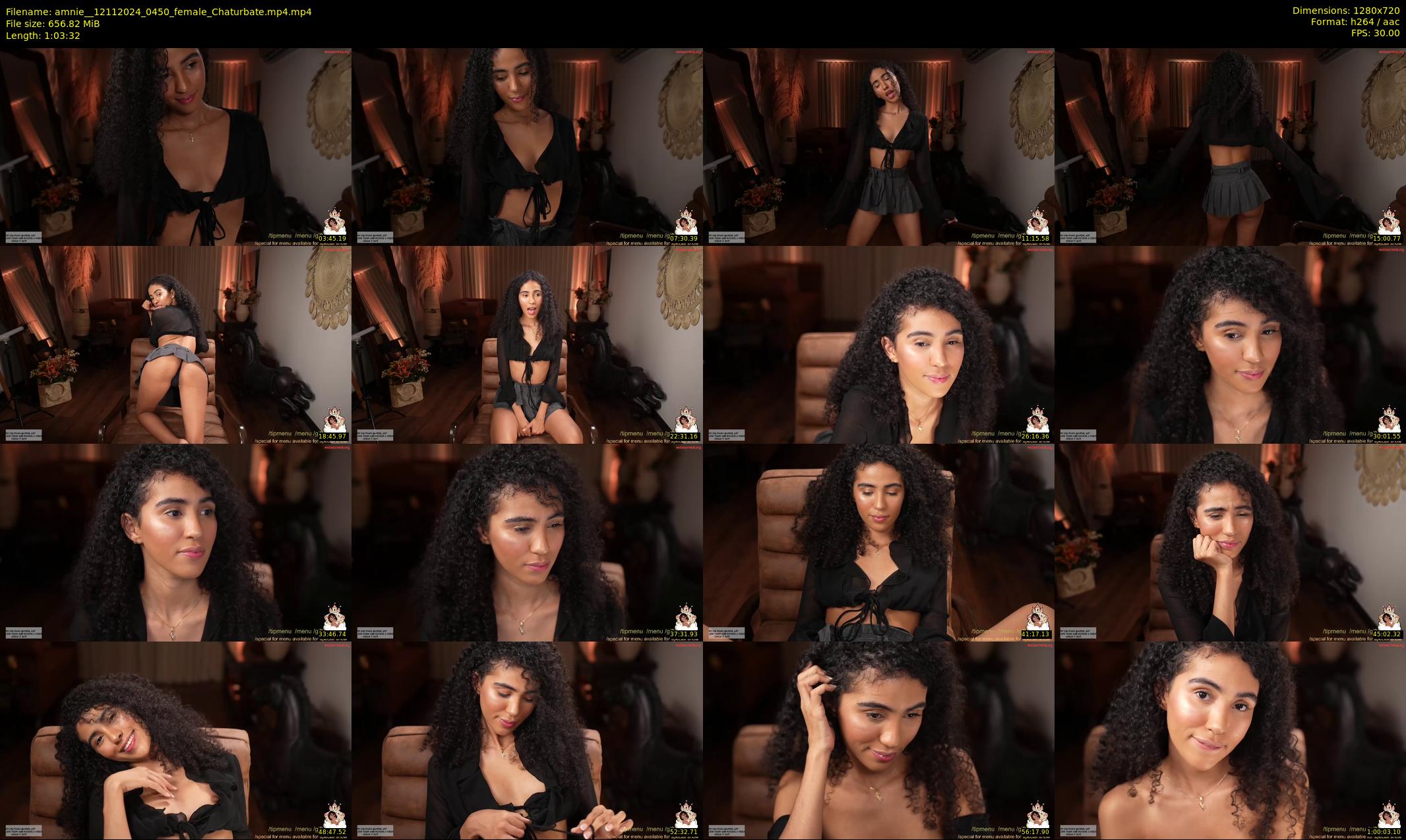 amnie_ — 64 minute Chaturbate female cam show recording, 720p, Nov 12, 2024