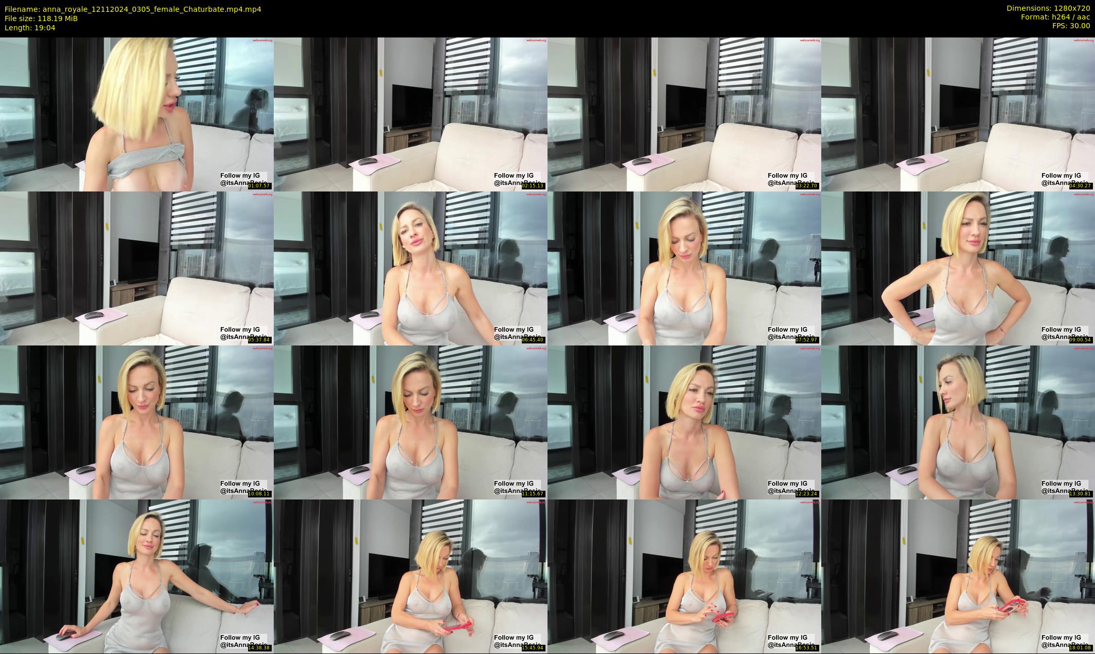 anna_royale — 20 minute Chaturbate female cam show recording, 720p, Nov 12, 2024