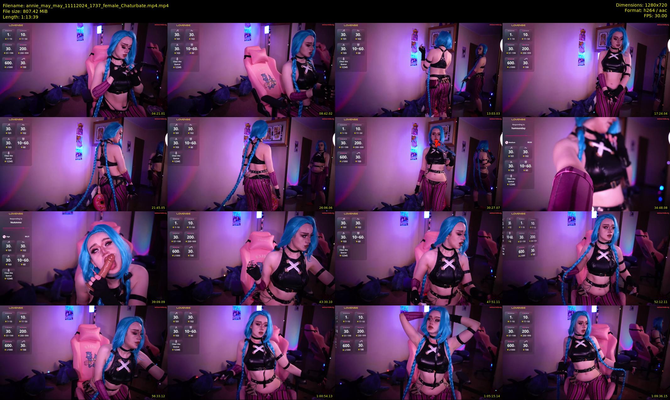 annie_may_may — 74 minute Chaturbate female cam show recording, 720p, Nov 11, 2024