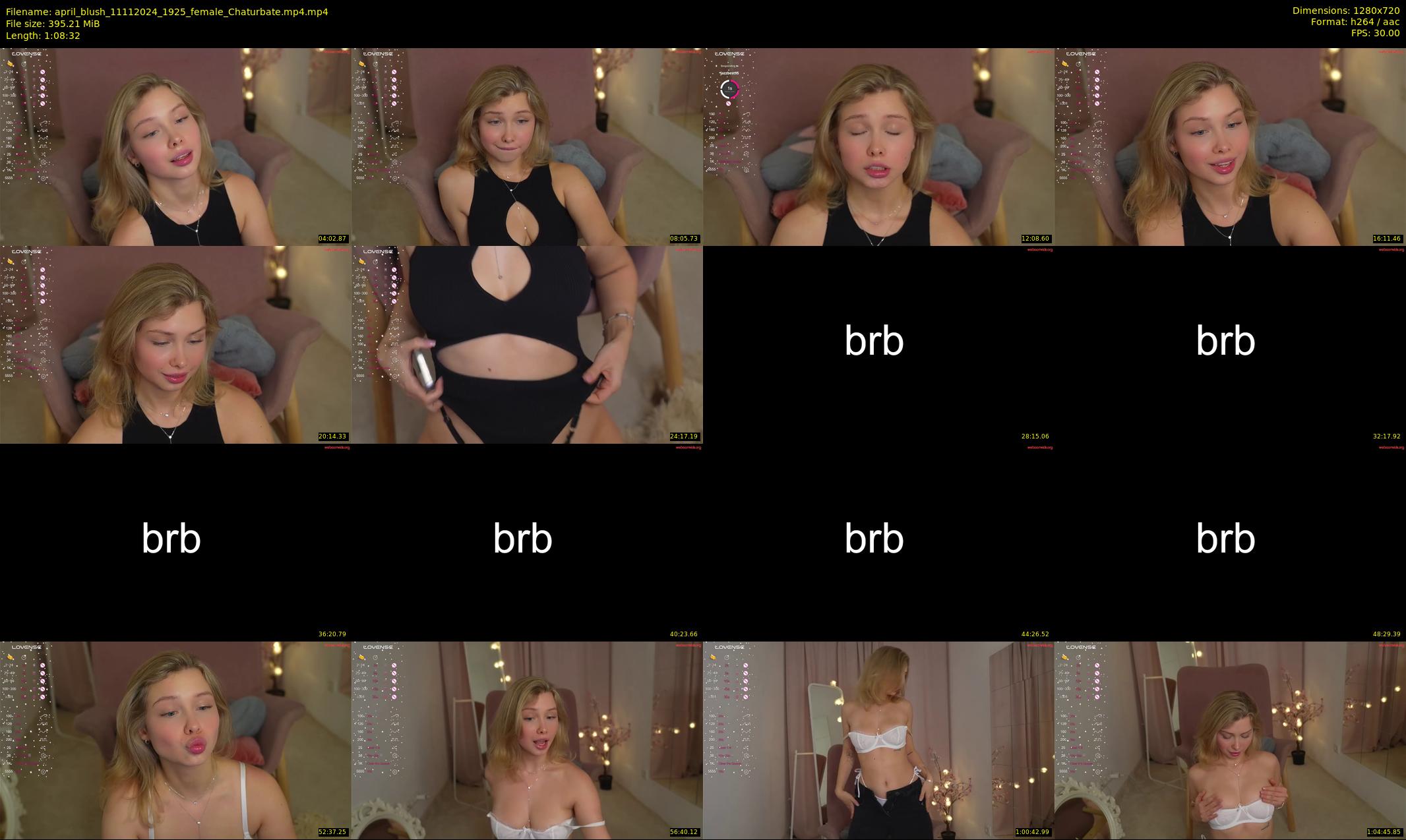 april_blush — 69 minute Chaturbate female cam show recording, 720p, Nov 11, 2024