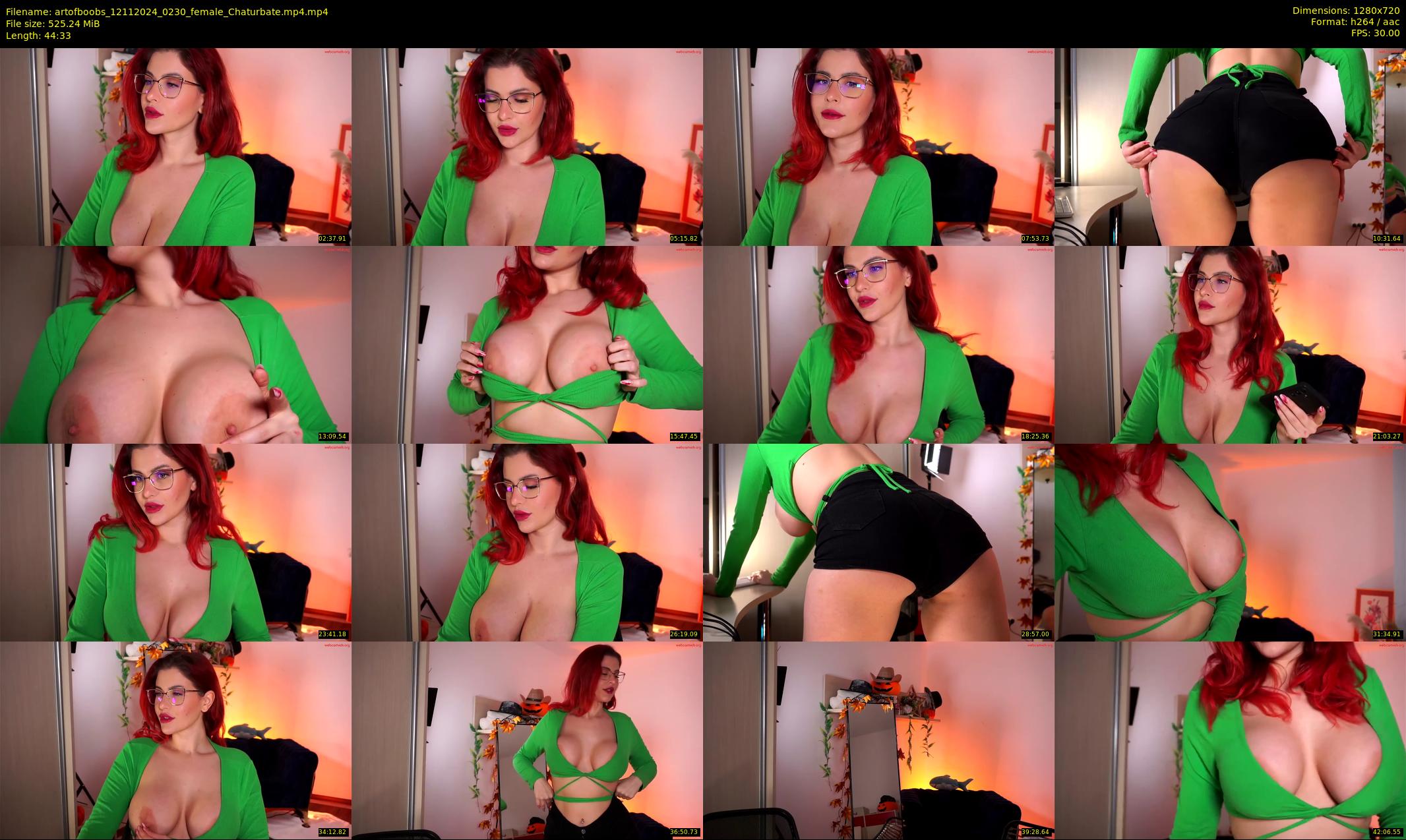 artofboobs — 45 minute Chaturbate female cam show recording, 720p, Nov 12, 2024