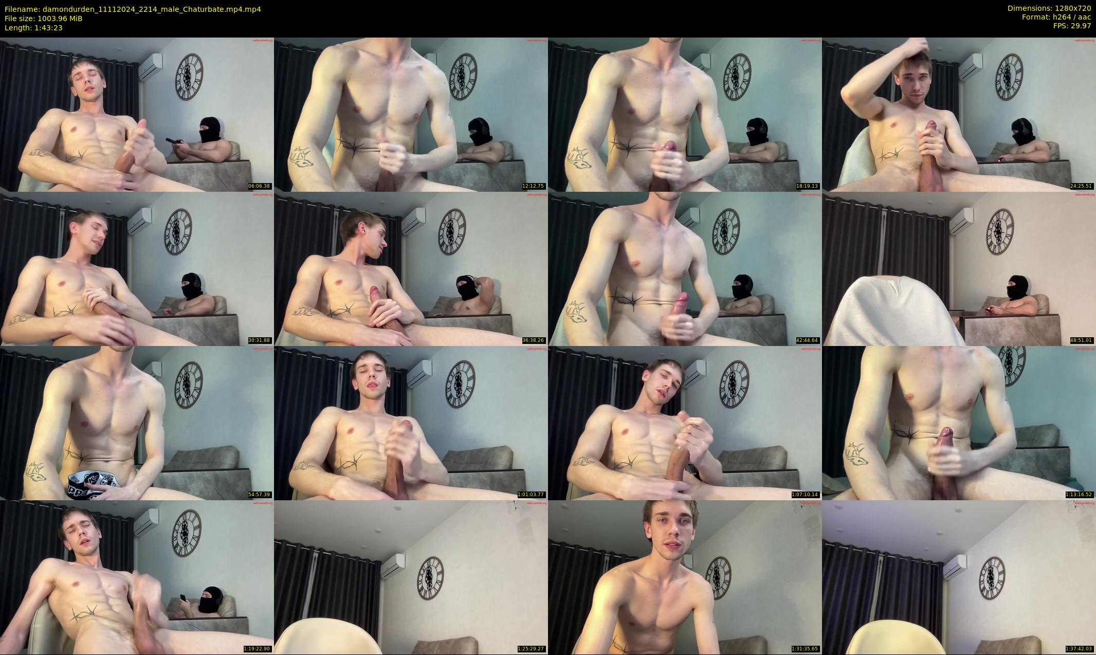 damondurden — 104 minute Chaturbate male cam show recording, 720p, Nov 11, 2024