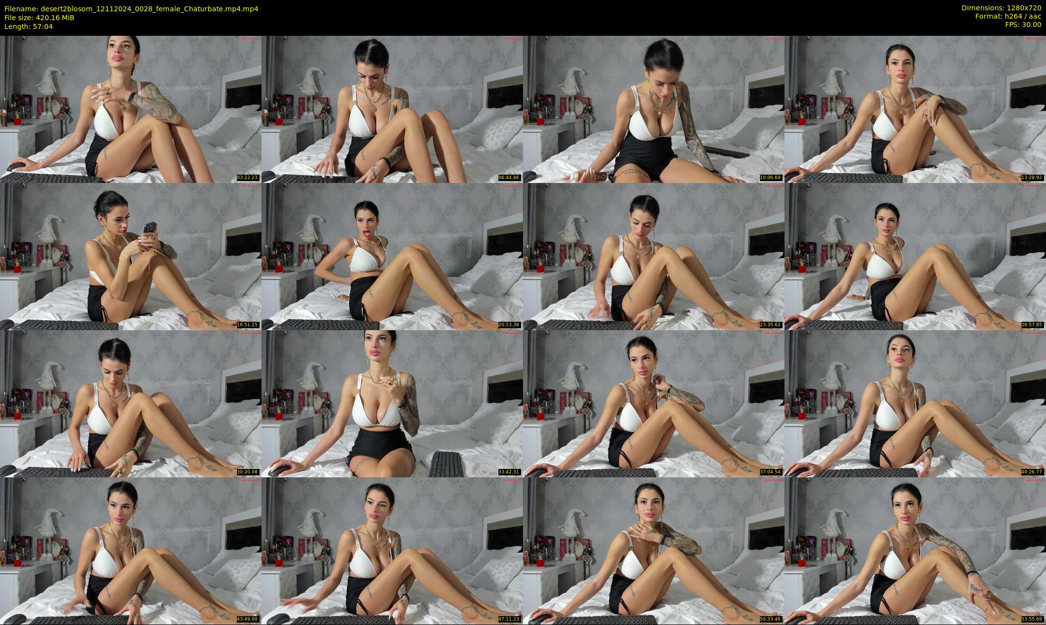 desert2blosom — 58 minute Chaturbate female cam show recording, 720p, Nov 12, 2024