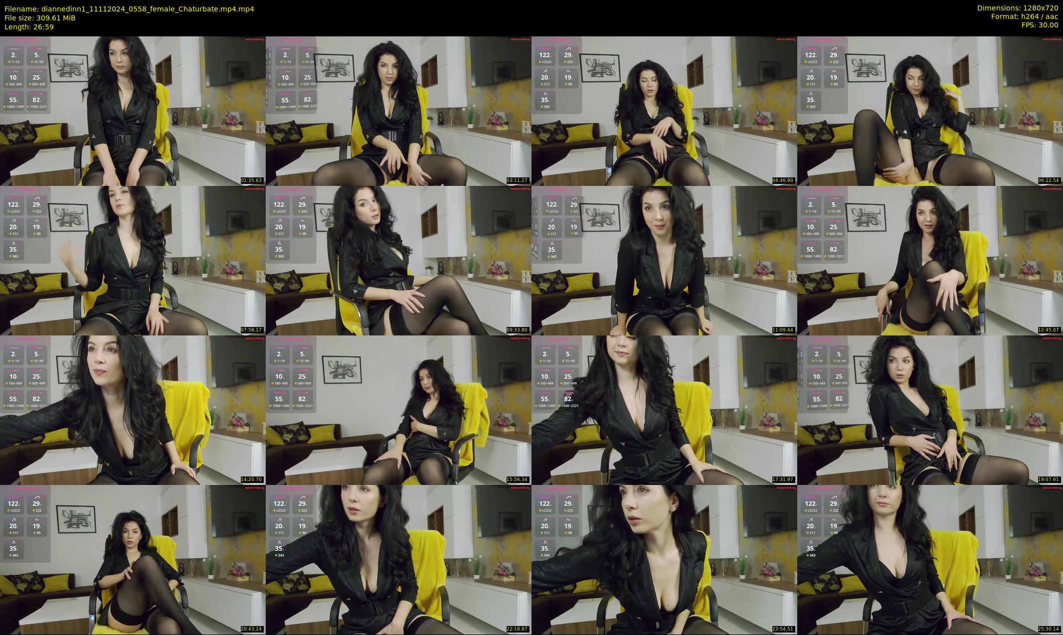 diannedinn1 — 27 minute Chaturbate female cam show recording, 720p, Nov 11, 2024