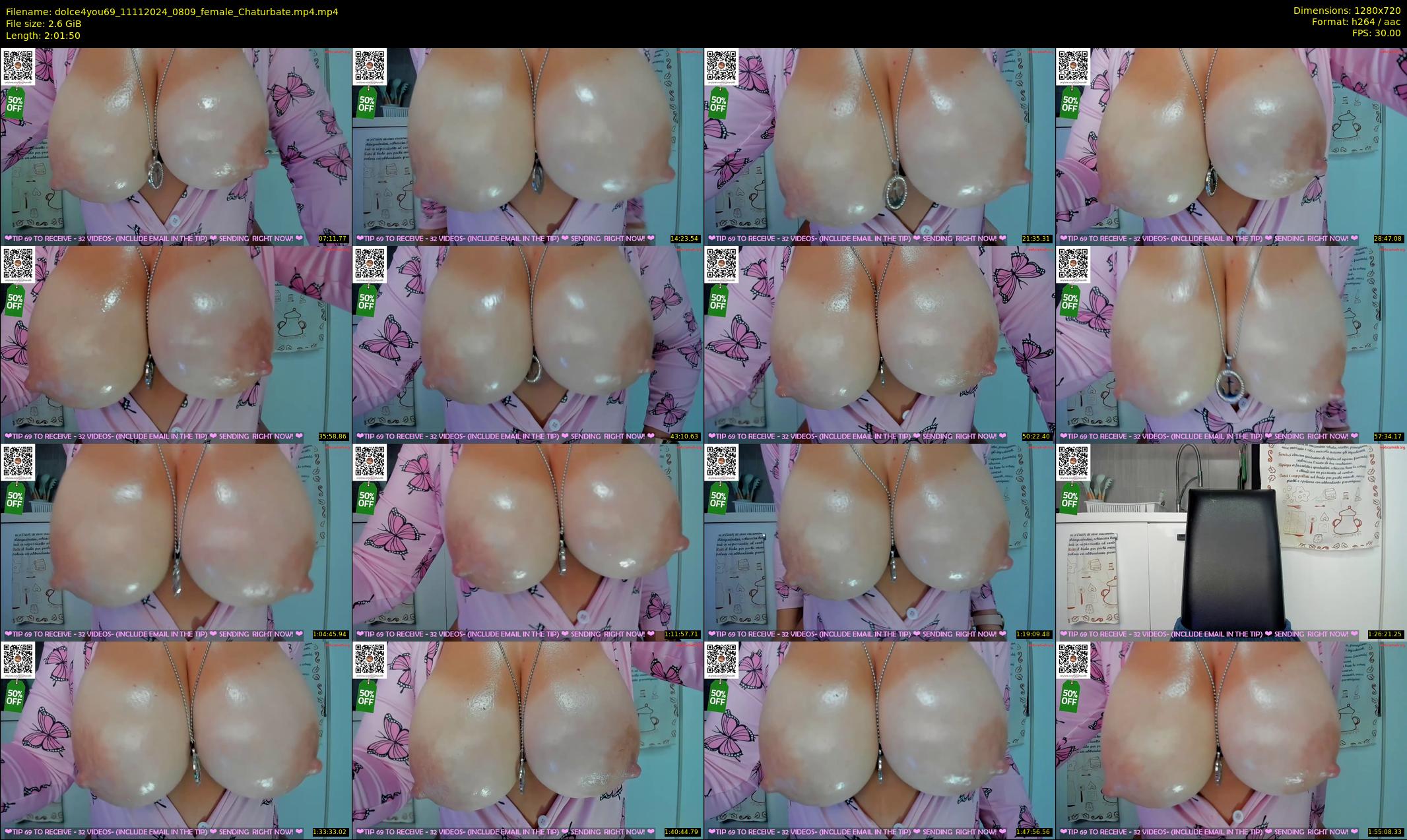 dolce4you69 — 122 minute Chaturbate female cam show recording, 720p, Nov 11, 2024