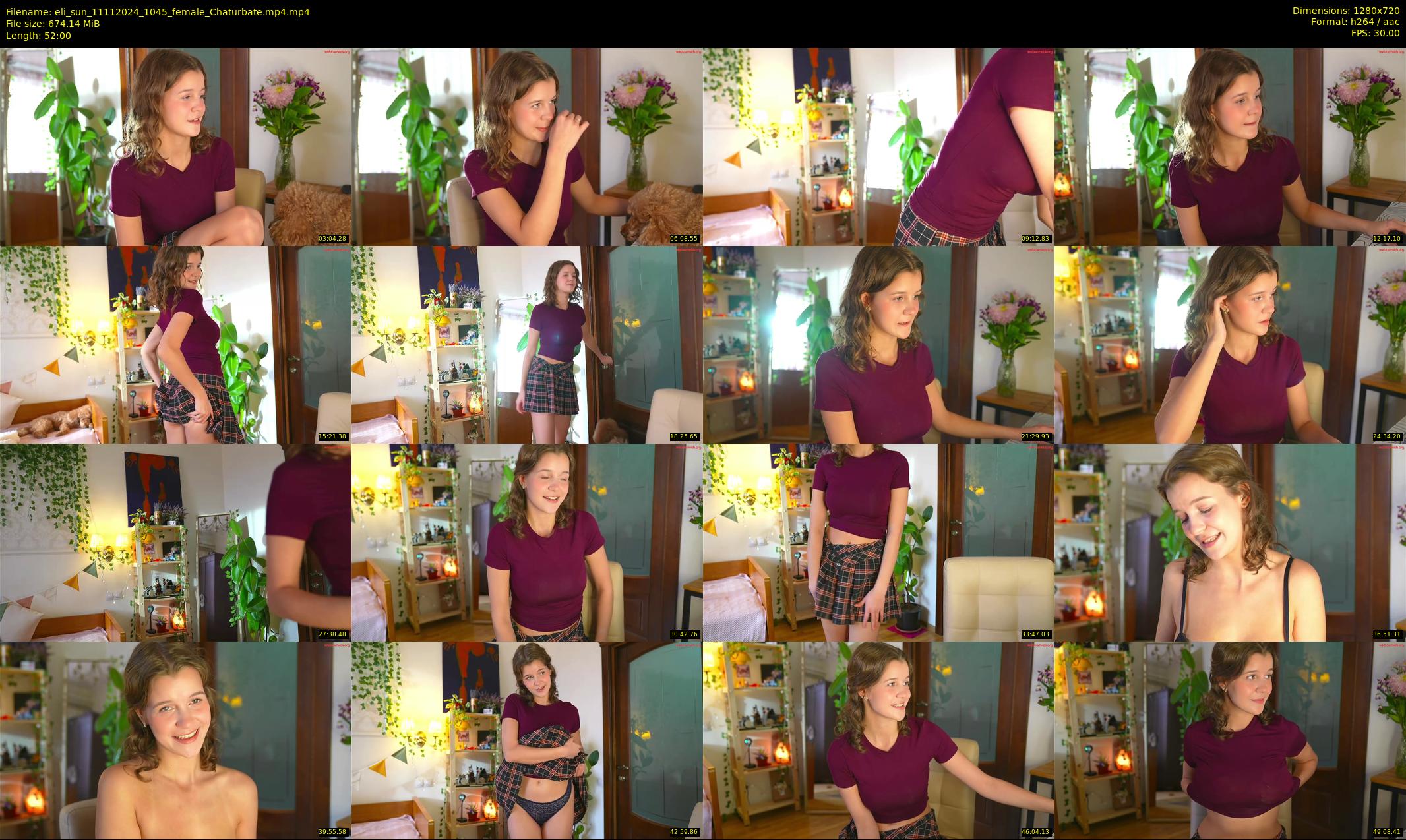 eli_sun — 52 minute Chaturbate female cam show recording, 720p, Nov 11, 2024