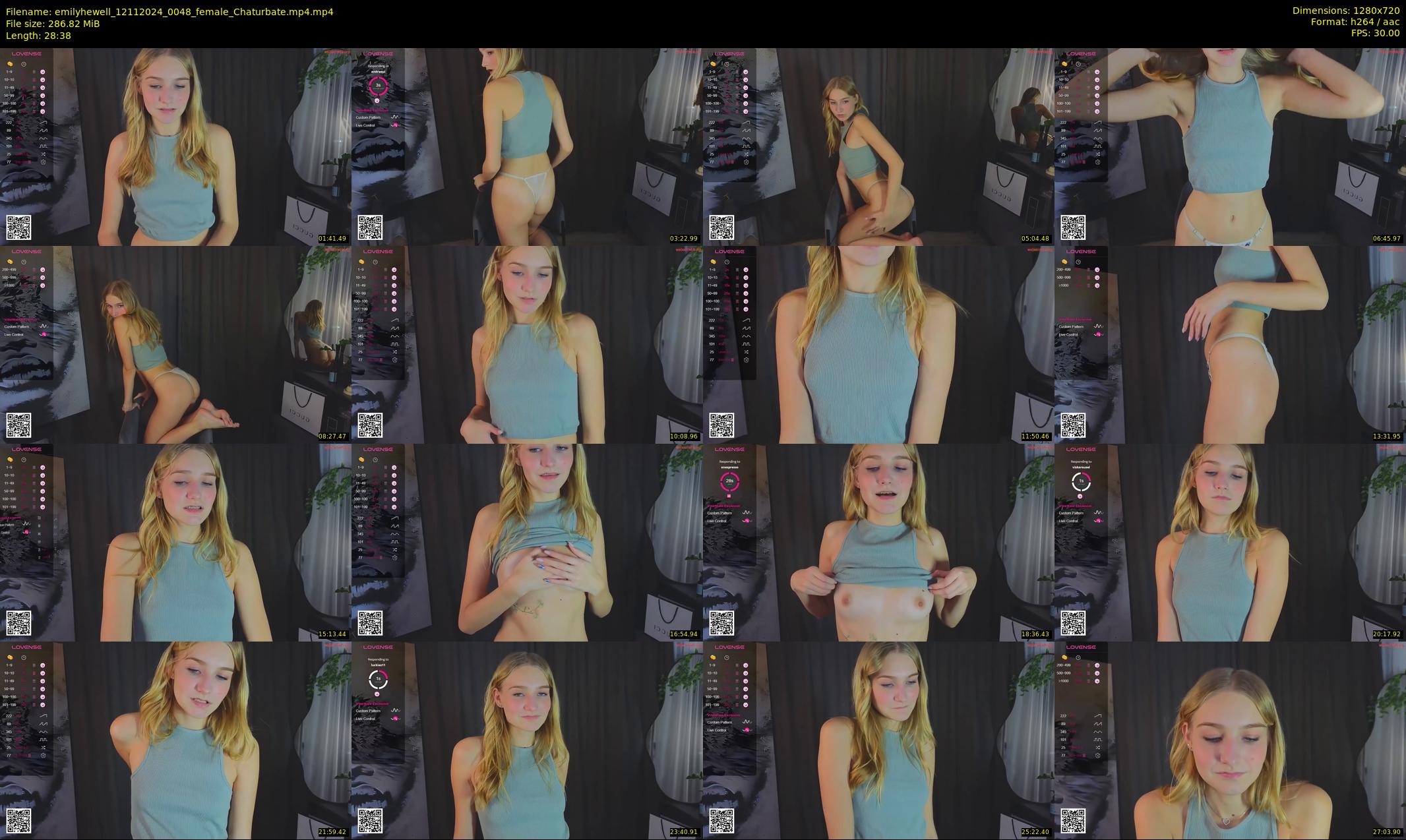 emilyhewell — 29 minute Chaturbate female cam show recording, 720p, Nov 12, 2024