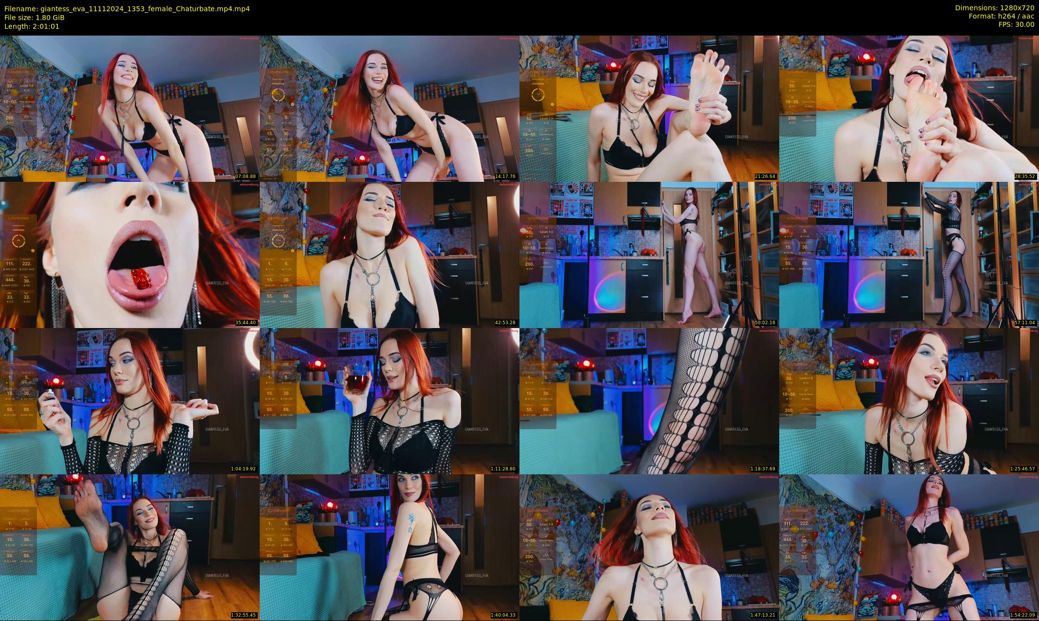 giantess_eva — 122 minute Chaturbate female cam show recording, 720p, Nov 11, 2024