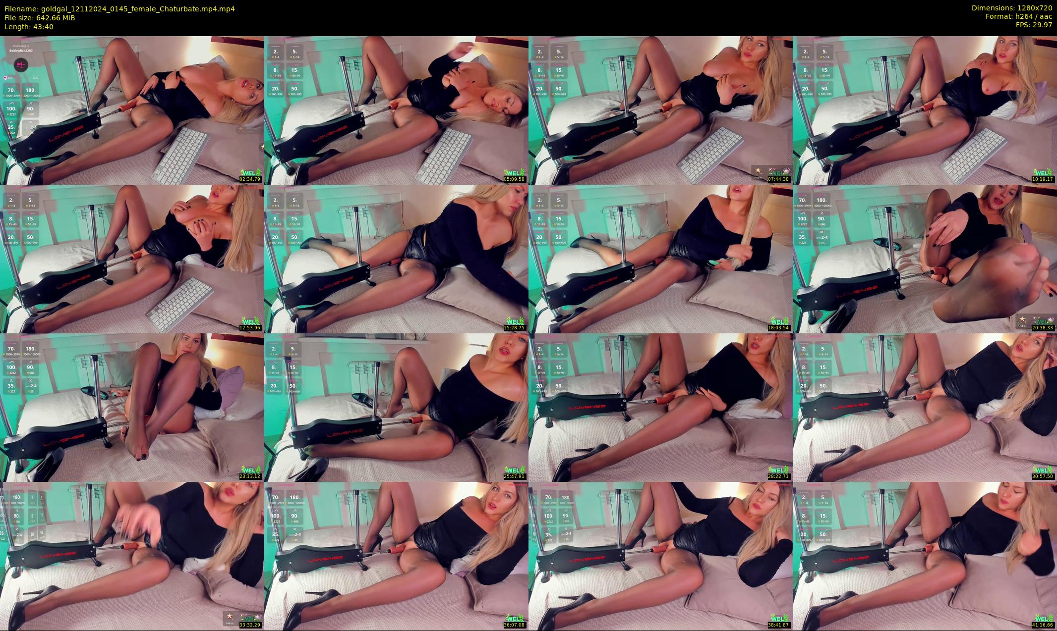 goldgal — 44 minute Chaturbate female cam show recording, 720p, Nov 12, 2024