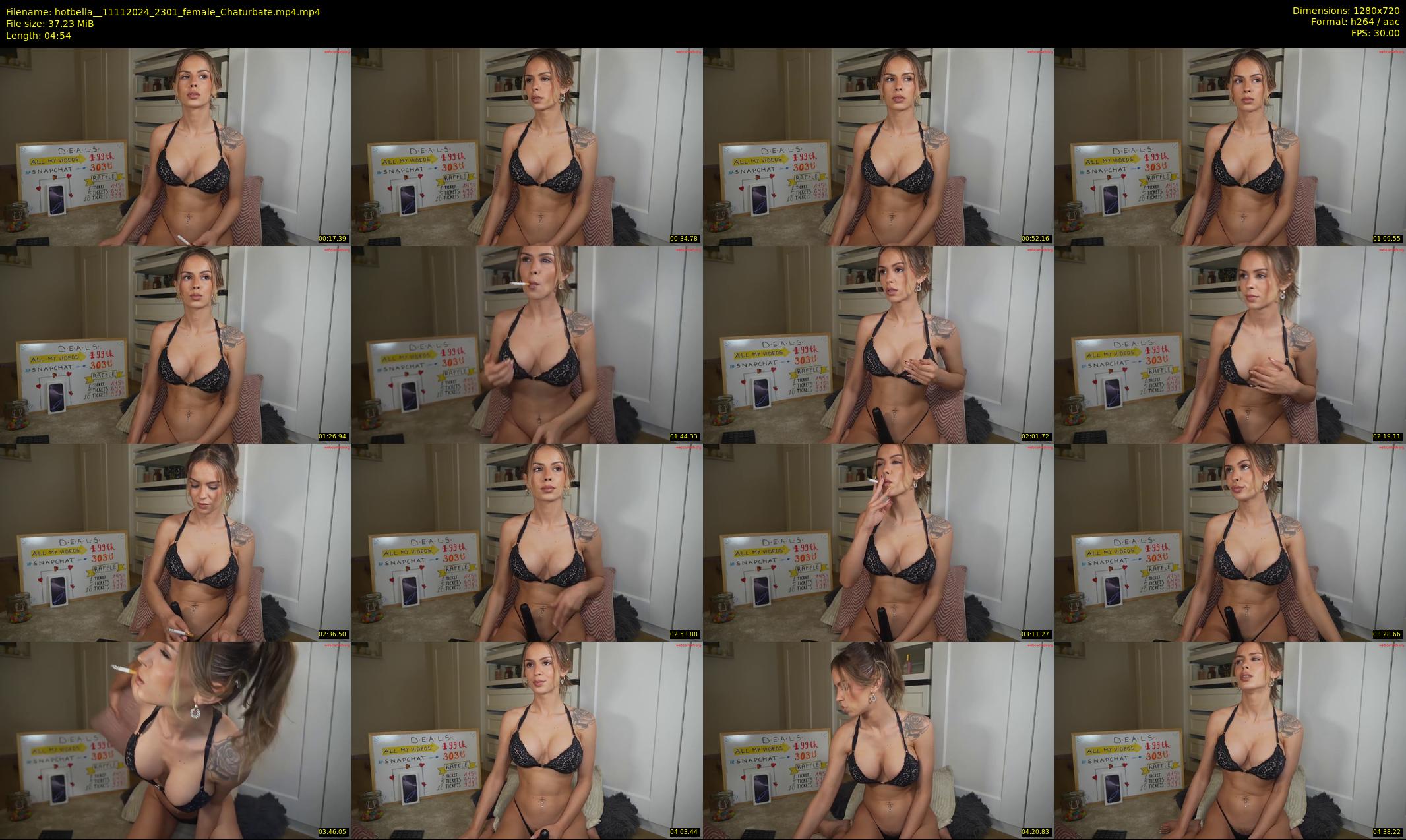 hotbella_ — 5 minute Chaturbate female cam show recording, 720p, Nov 11, 2024