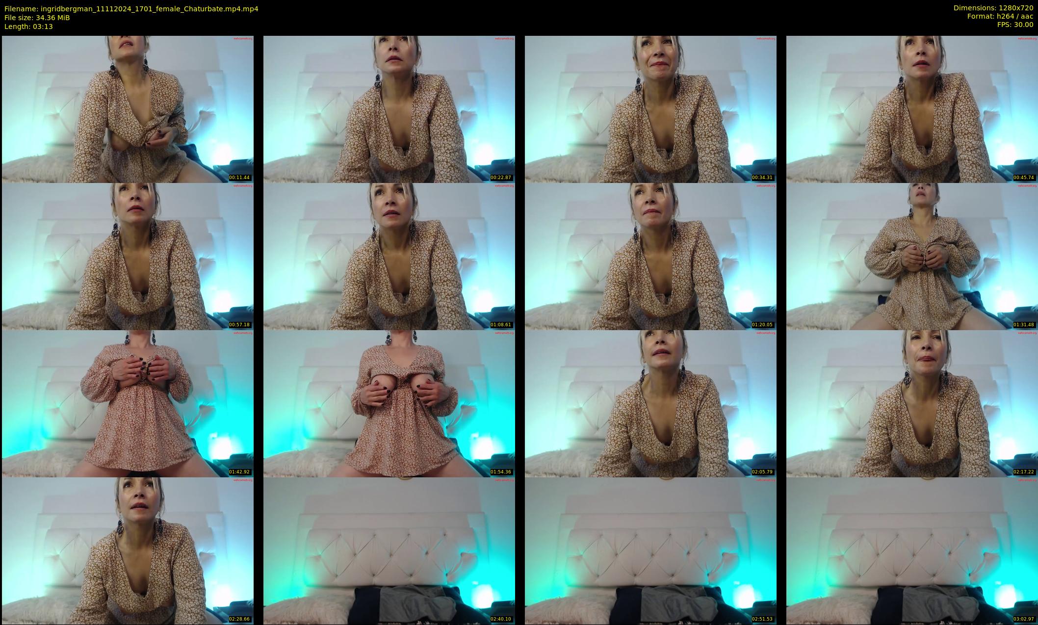 ingridbergman — 4 minute Chaturbate female cam show recording, 720p, Nov 11, 2024