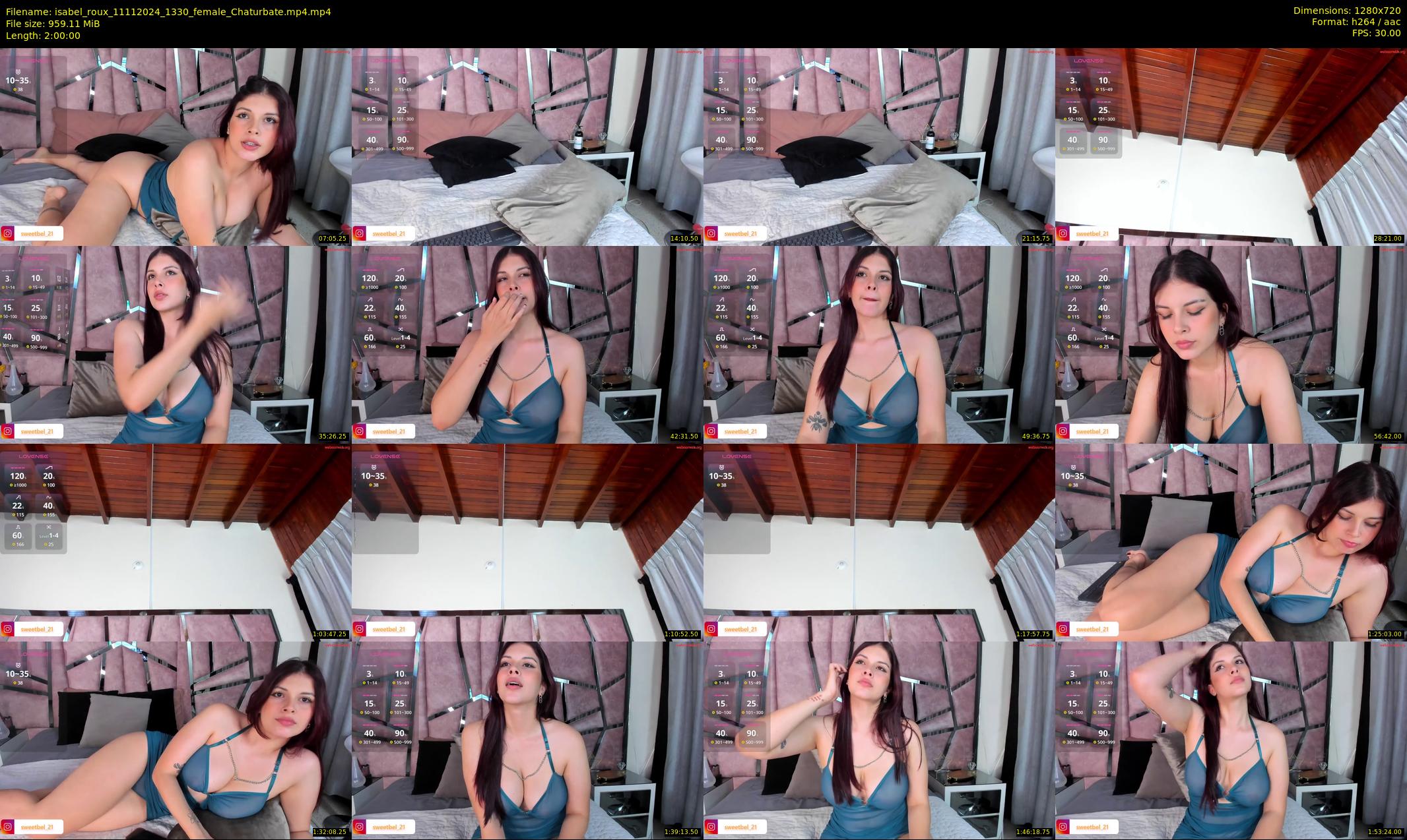 isabel_roux — 120 minute Chaturbate female cam show recording, 720p, Nov 11, 2024