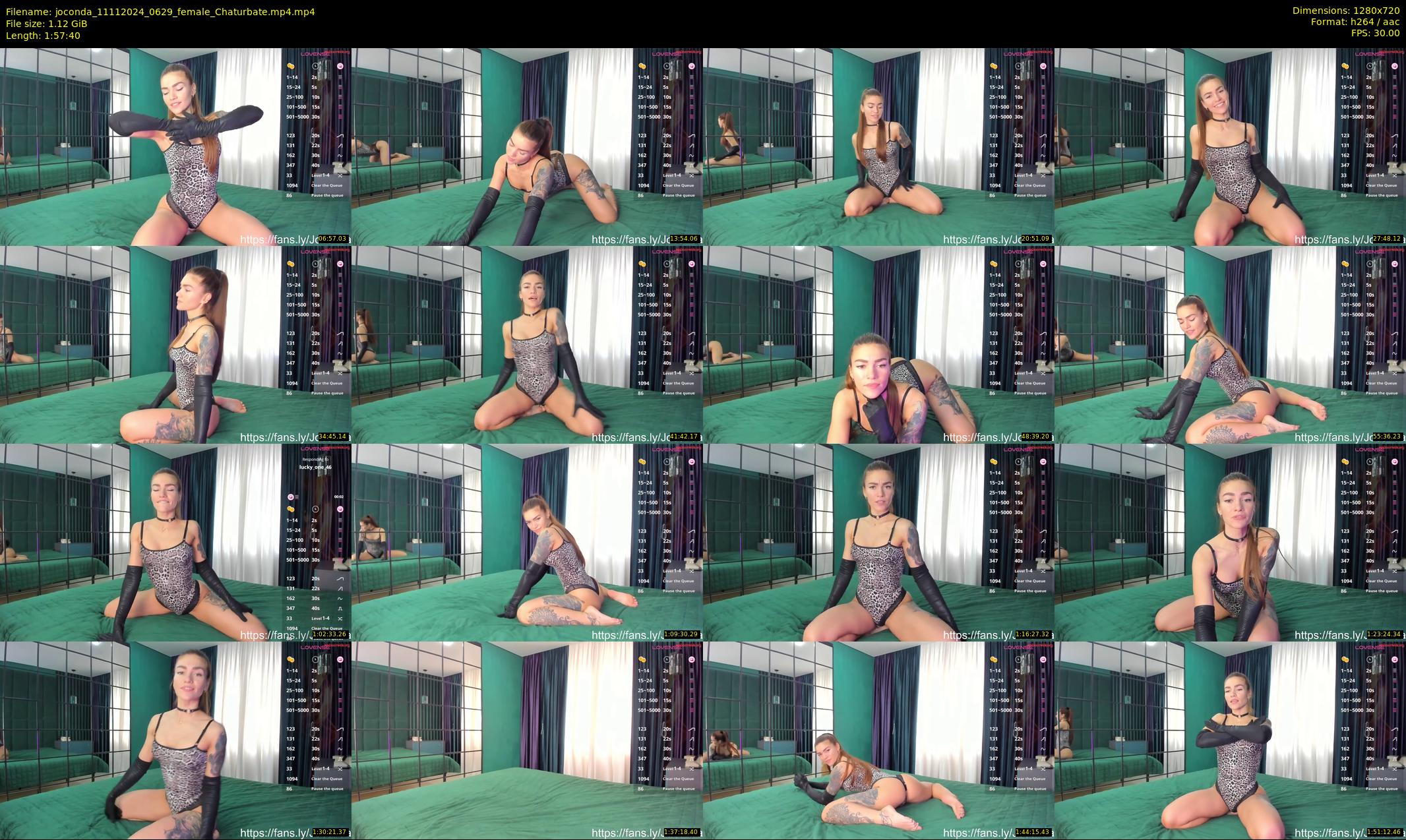 joconda — 118 minute Chaturbate female cam show recording, 720p, Nov 11, 2024